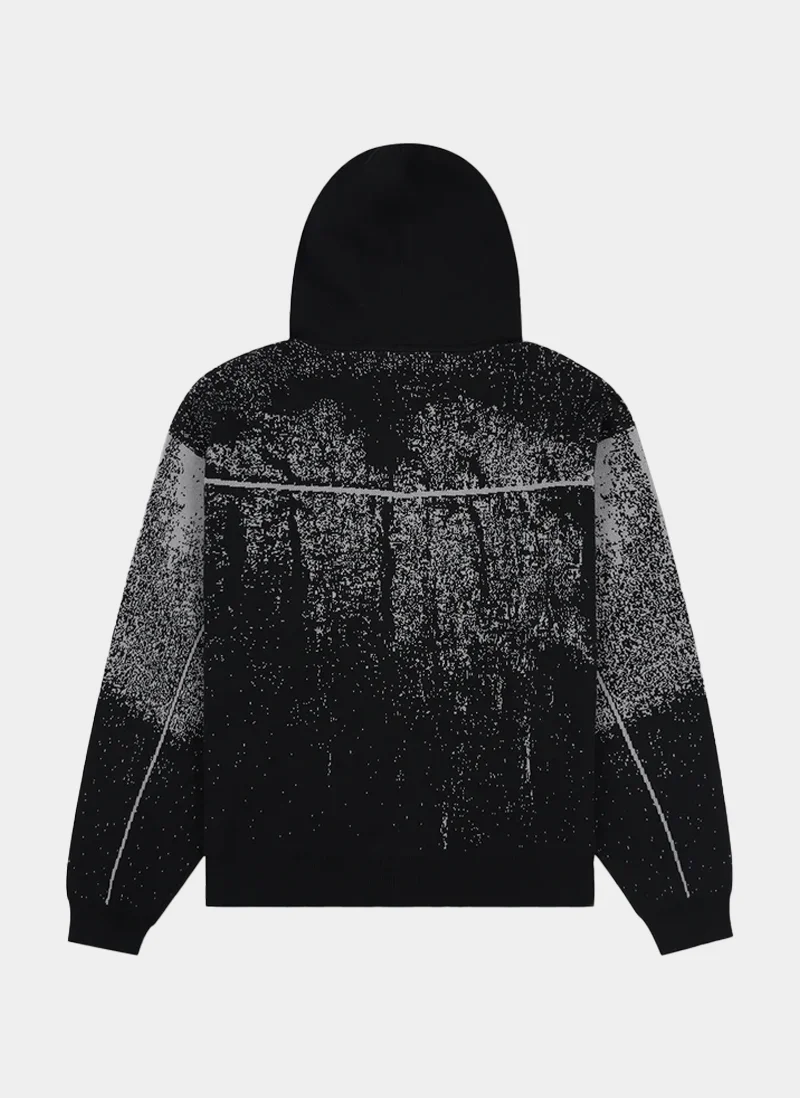 Худи на молнии Acid Cowboy Knitted Hoodie  Black