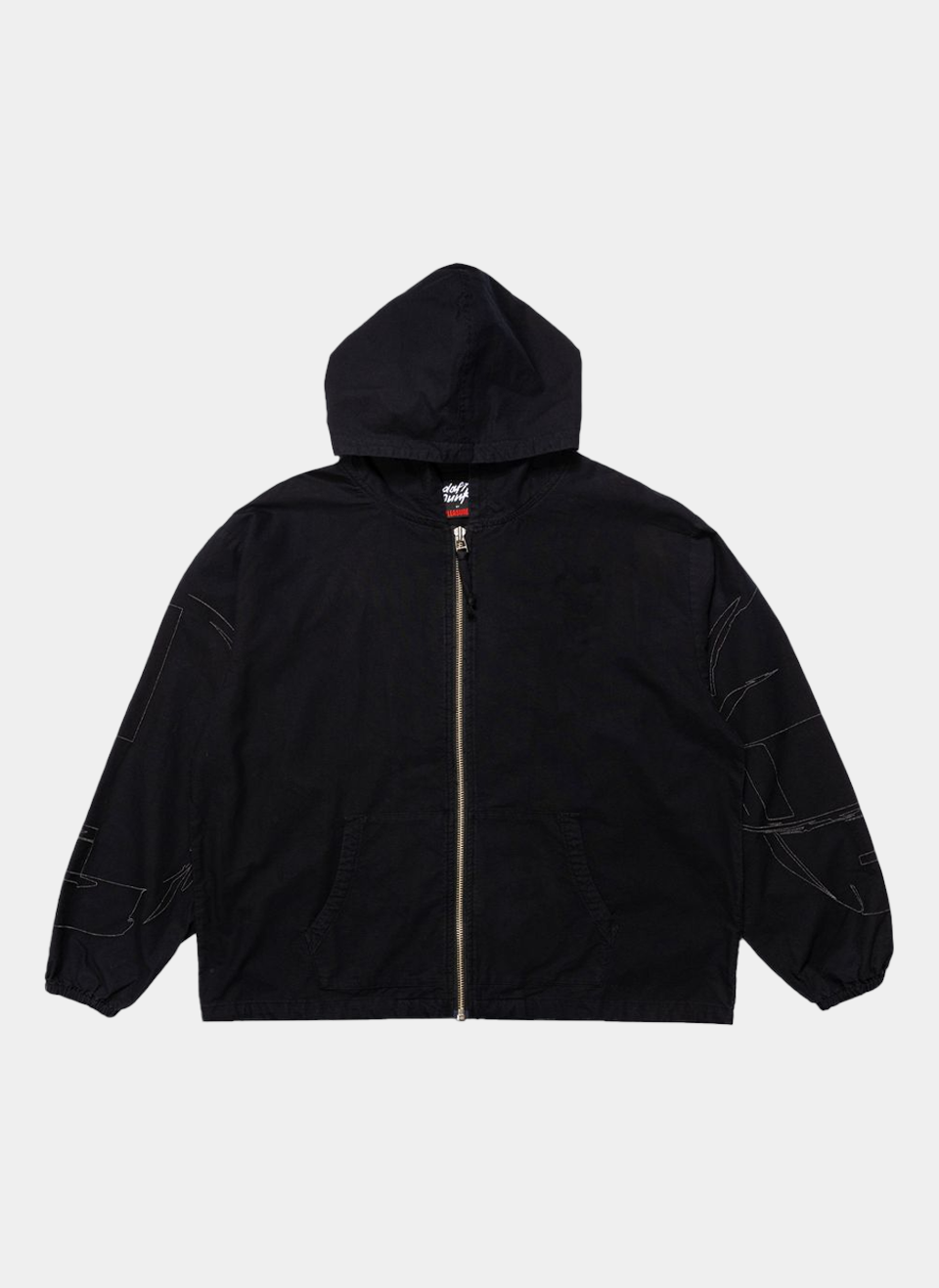 Худи на молнии Pleasures x Daft Punk Digital Zip Poncho Hoodie Black
