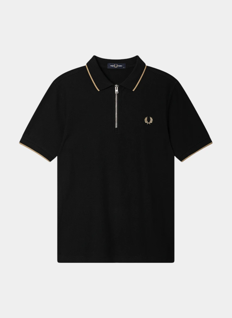 Поло ‘CREPE PIQUE ZIP NECK POLO SHRT’ 102