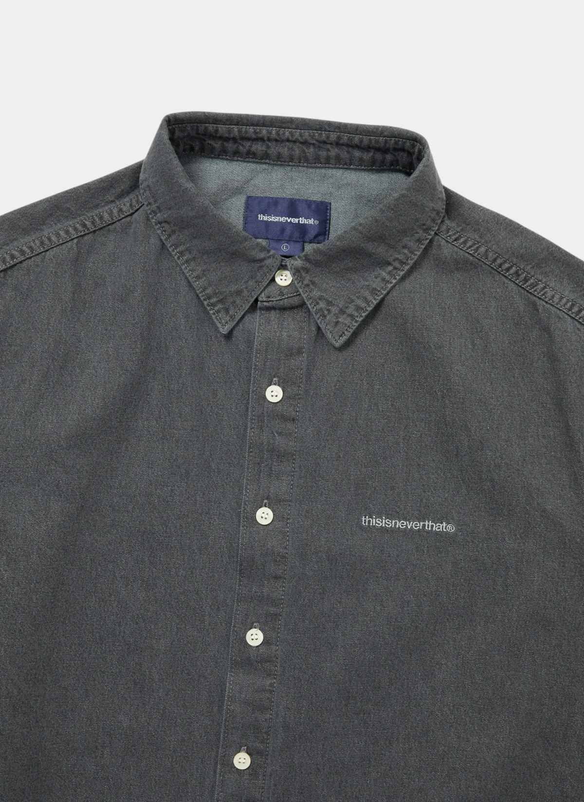 Рубашка Washed Denim S/S Shirt Dusty Grey