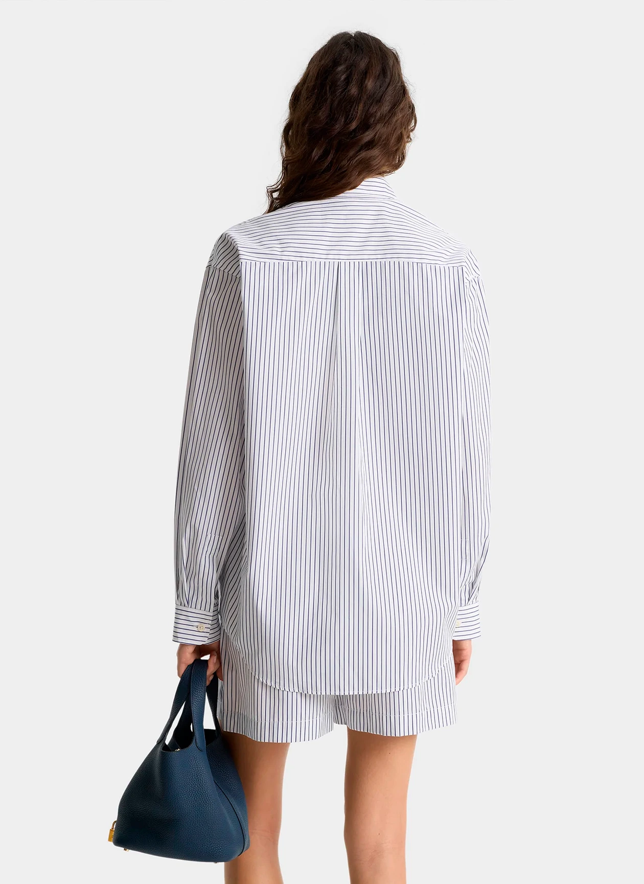 Рубашка SRC Oversized Shirt Blue Striped