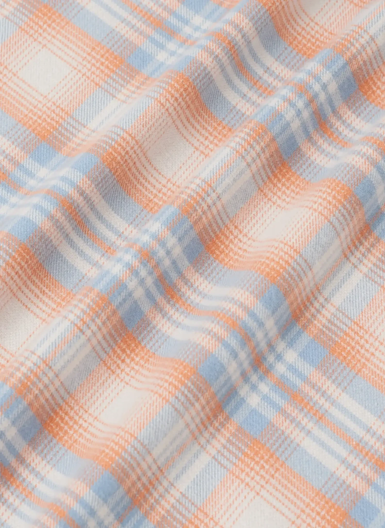 Рубашка Boxy Flanel Checked Shirt  Orange