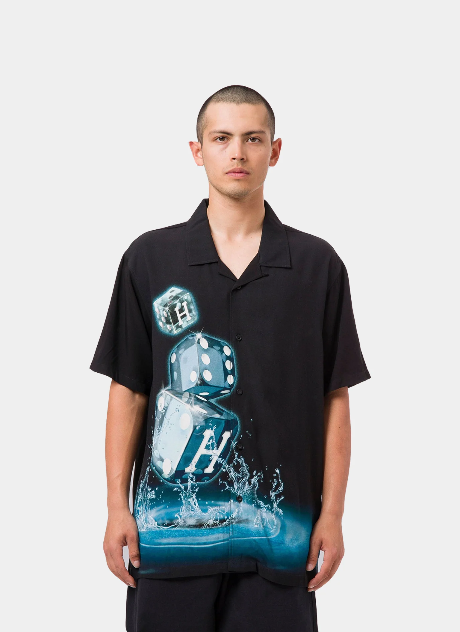 Рубашка ‘Dice S/S Woven Top’ Black