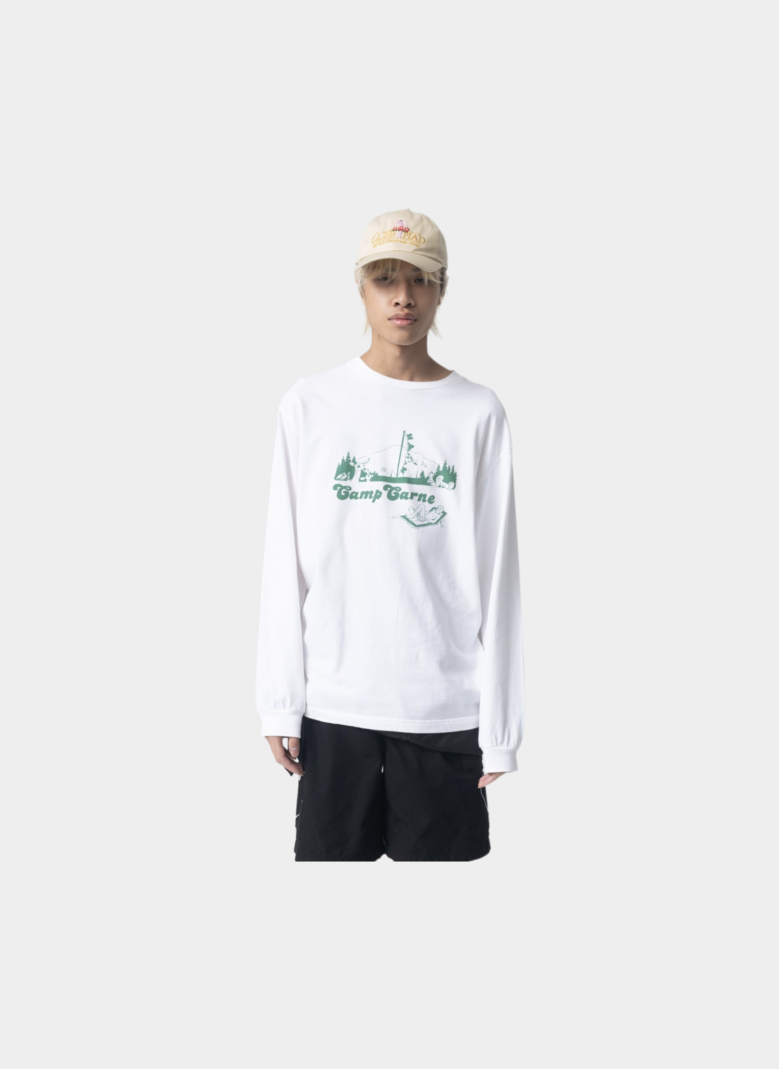 Лонгслив ‘Camp Carne L/S Tee’ WHITE Лонгслив ‘Camp Carne L/S Tee’ WHITE