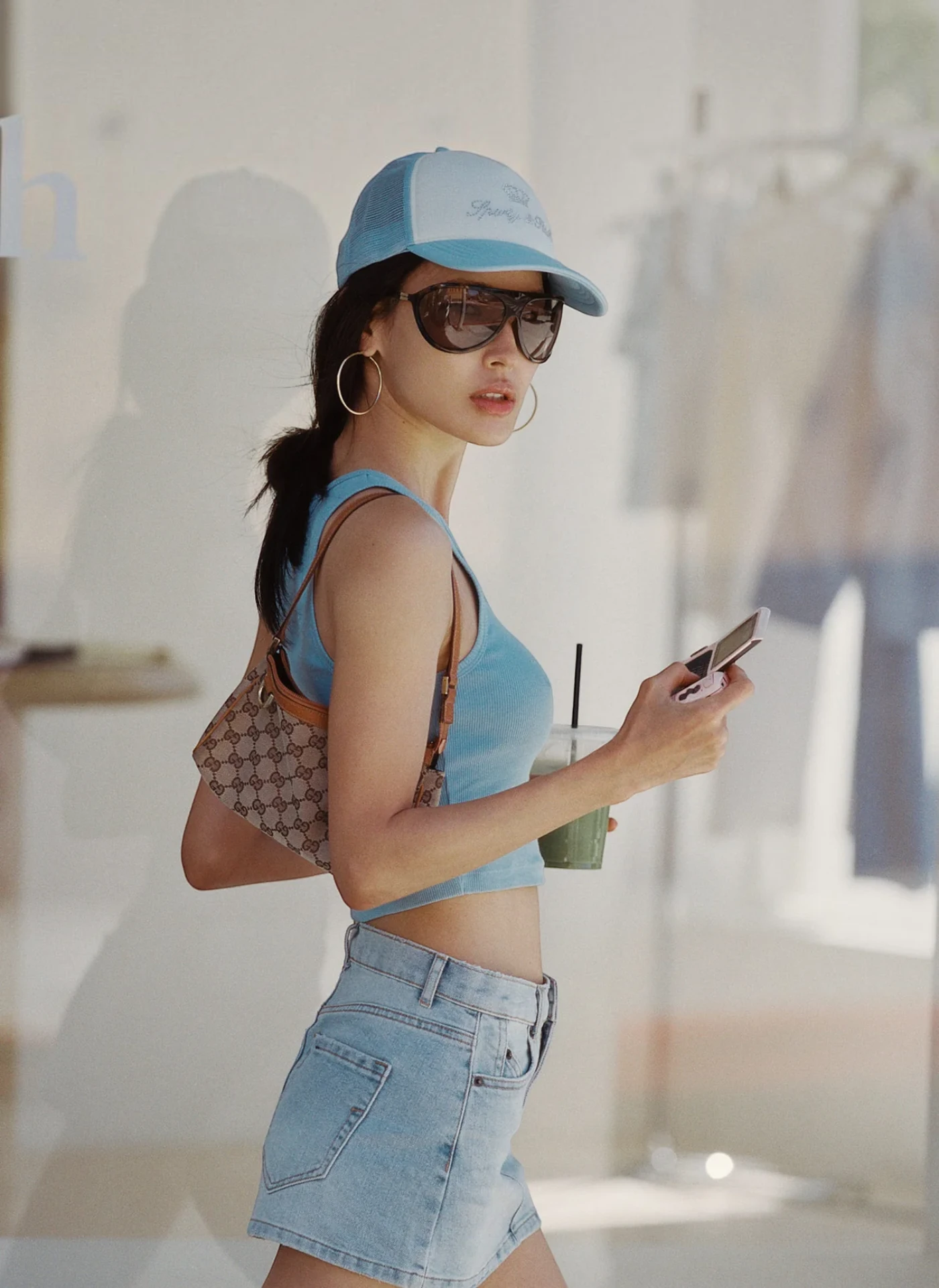 Майка Juicy Crown Ribbed Tank Sky Blue