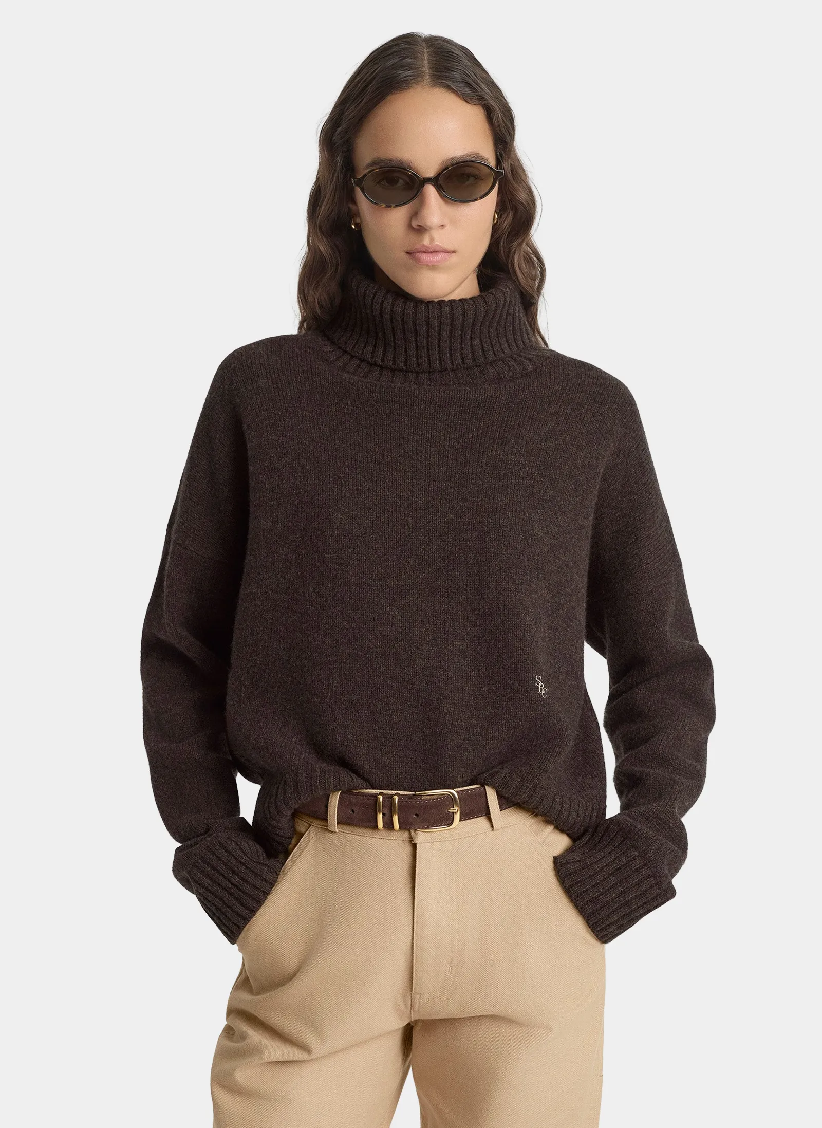 Свитер SRC Wool Turtleneck Chocolate