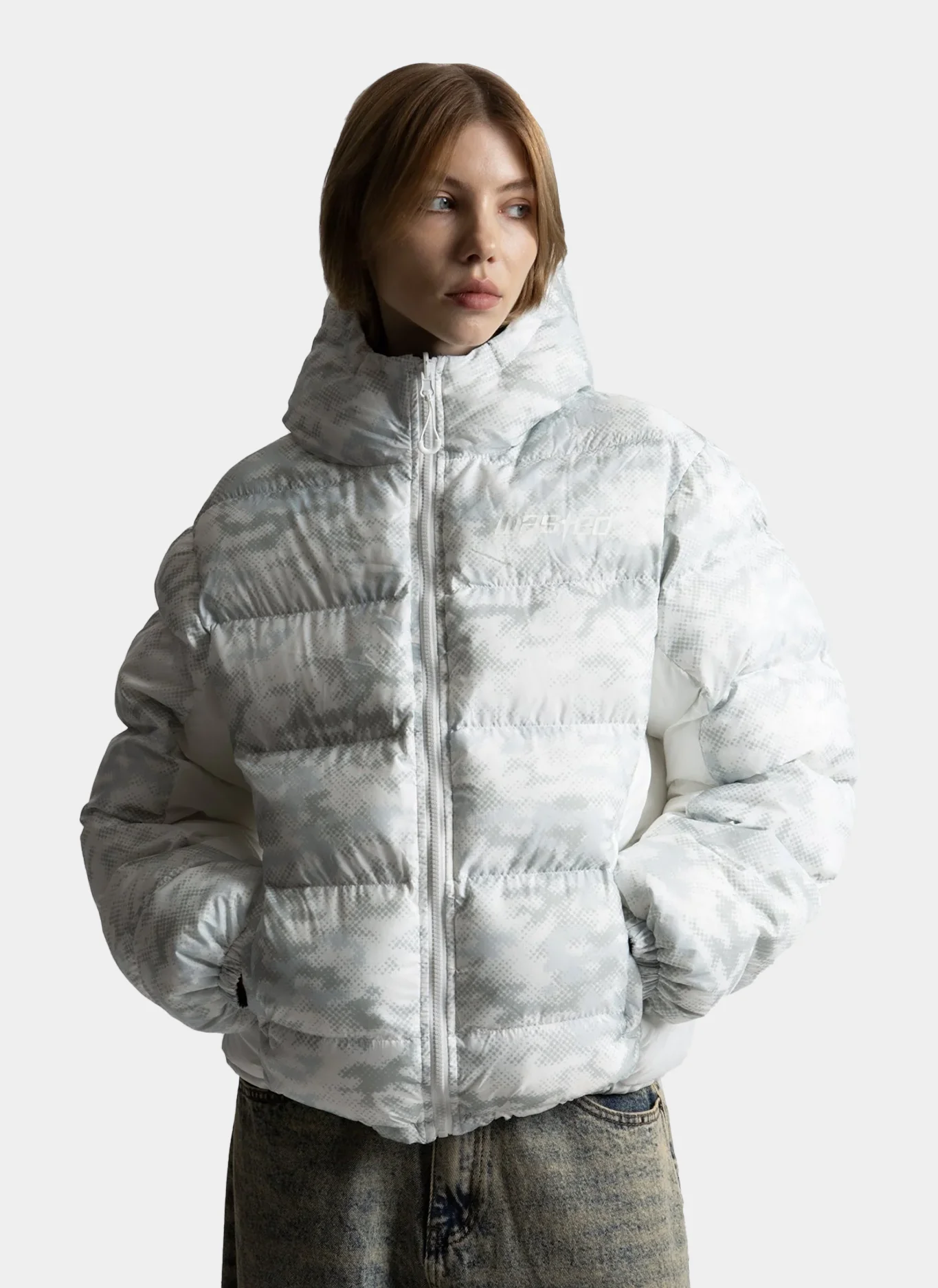 Пуховик Digicamo Reversible Puffer Jacket Camo White/Black