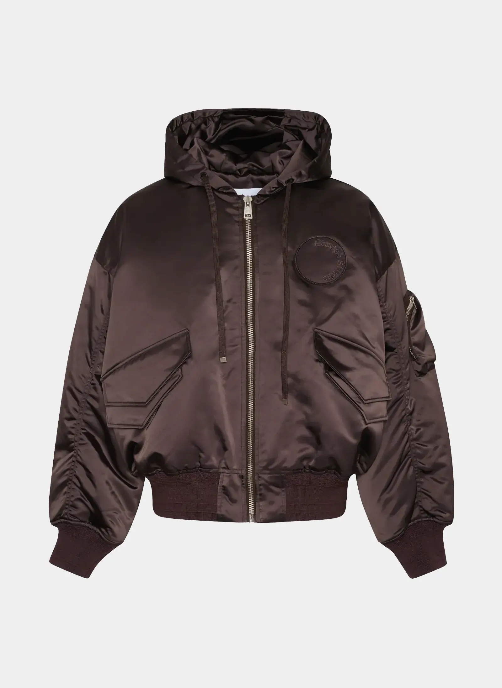 Бомбер Oversized Bomber Jacket Shale