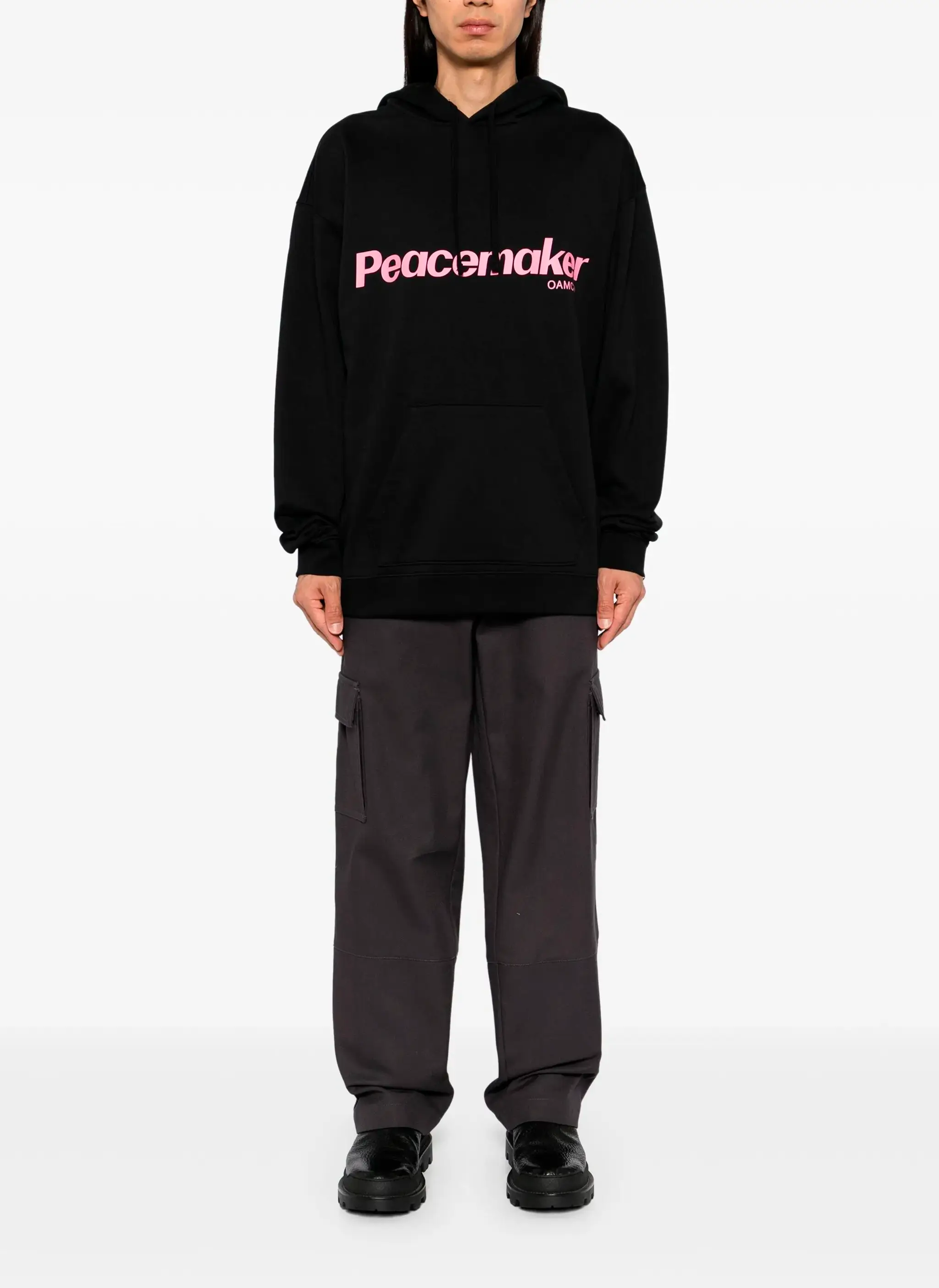 Худи Peacemaker Flower Loose Fit Hoodie Black