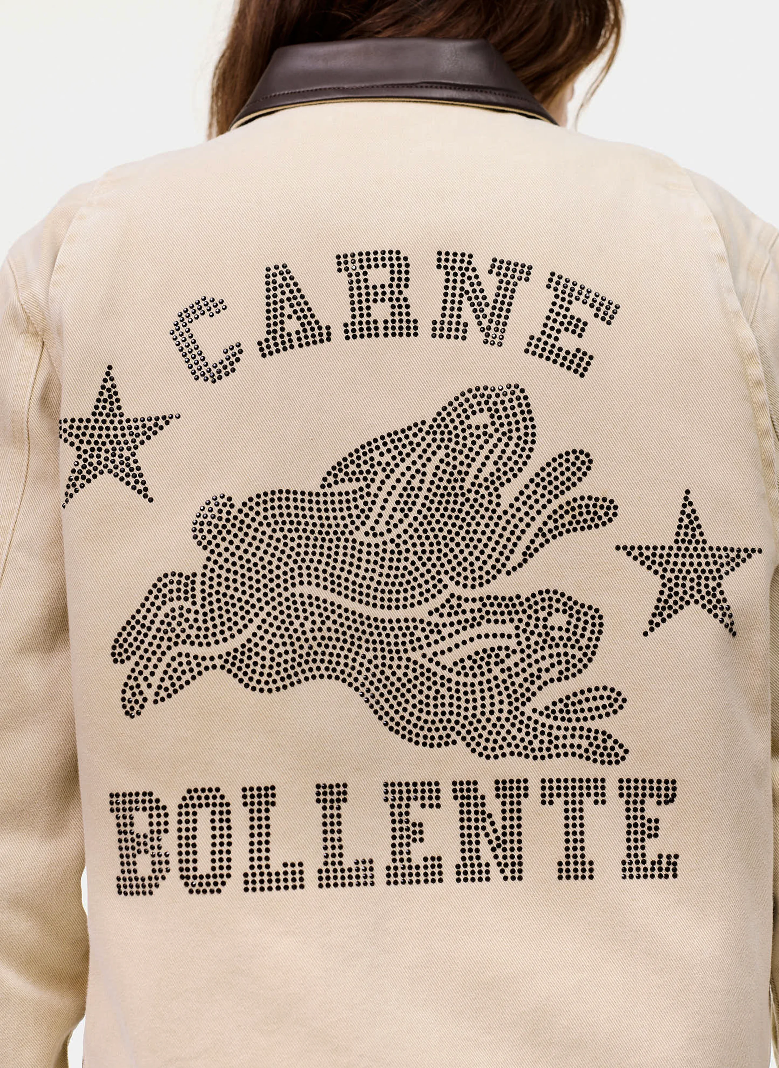 Бомбер Moto Rabbit Rides Again Jacket Off-Brown