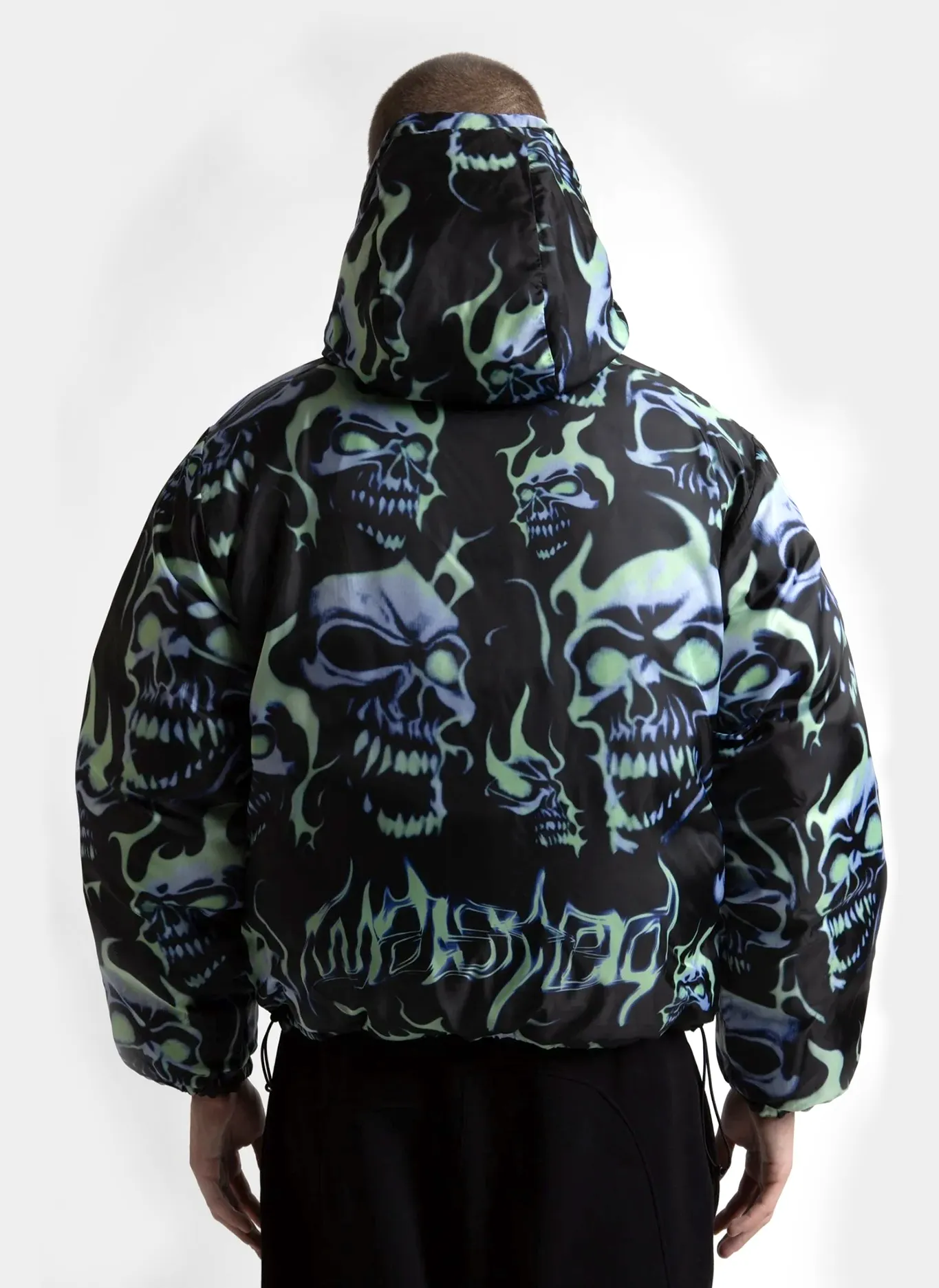 Пуховик Skull Puffer Jacket Black
