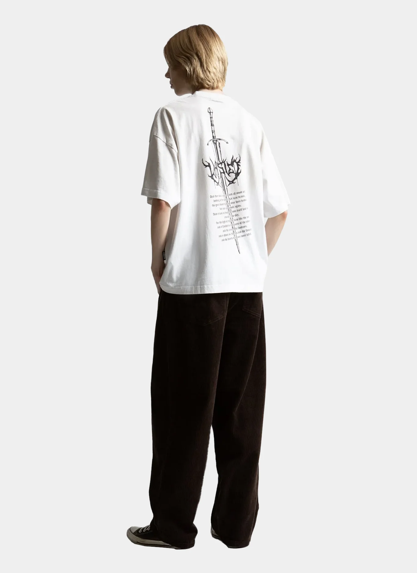 Футболка Sword Boxy T-Shirt Faded White