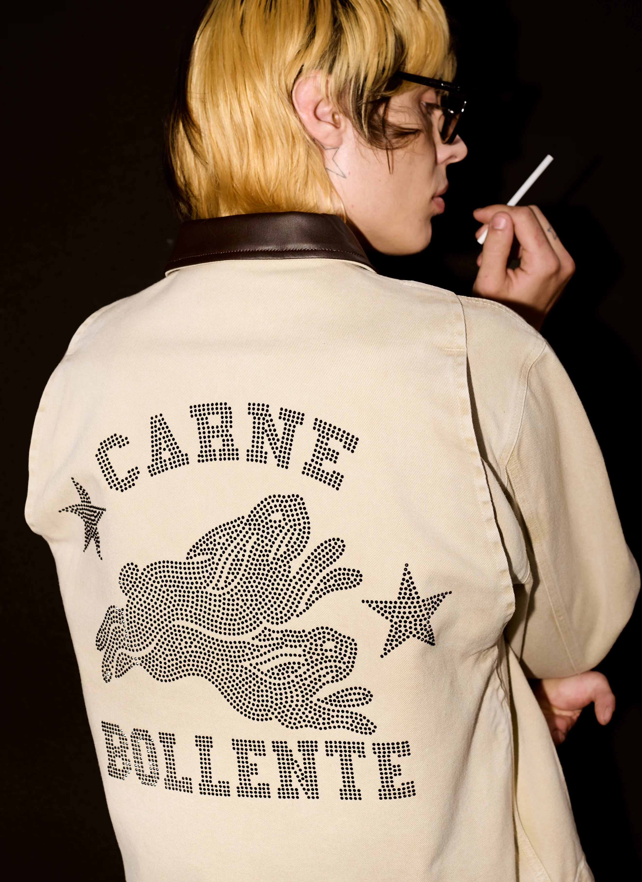 Бомбер Moto Rabbit Rides Again Jacket Off-Brown