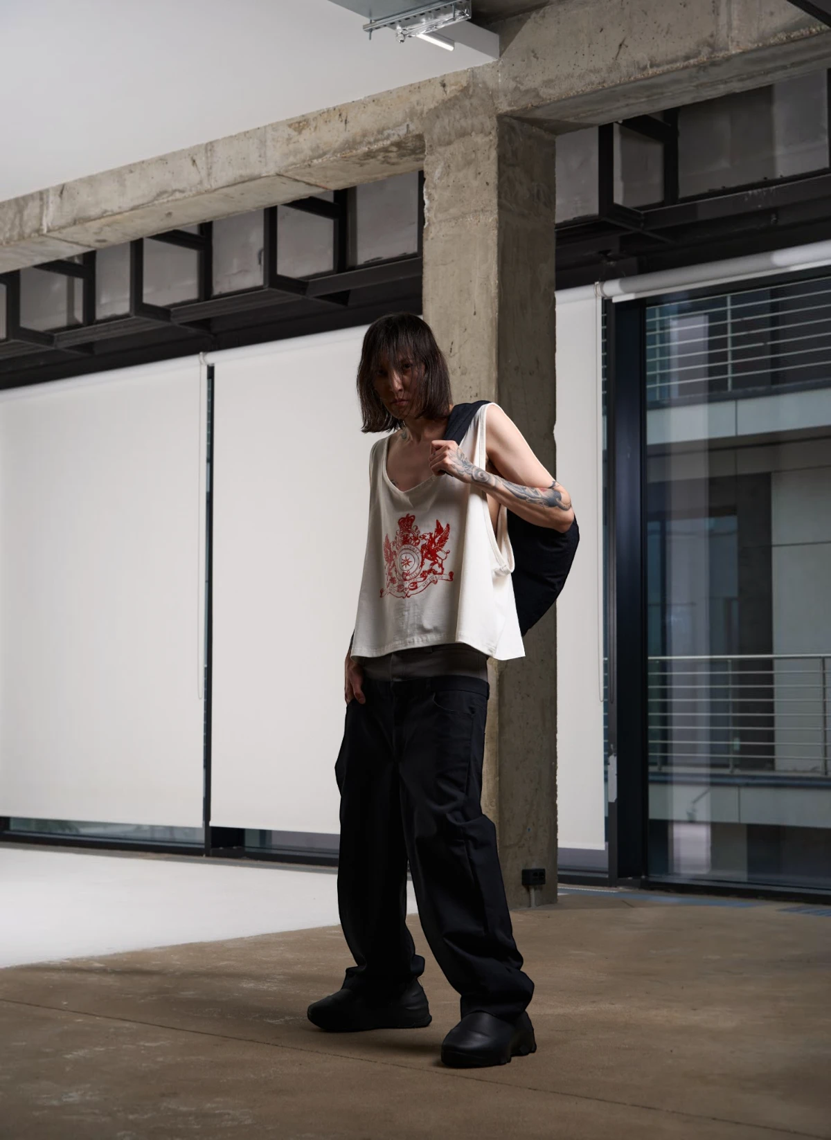 Брюки Double Waist Black