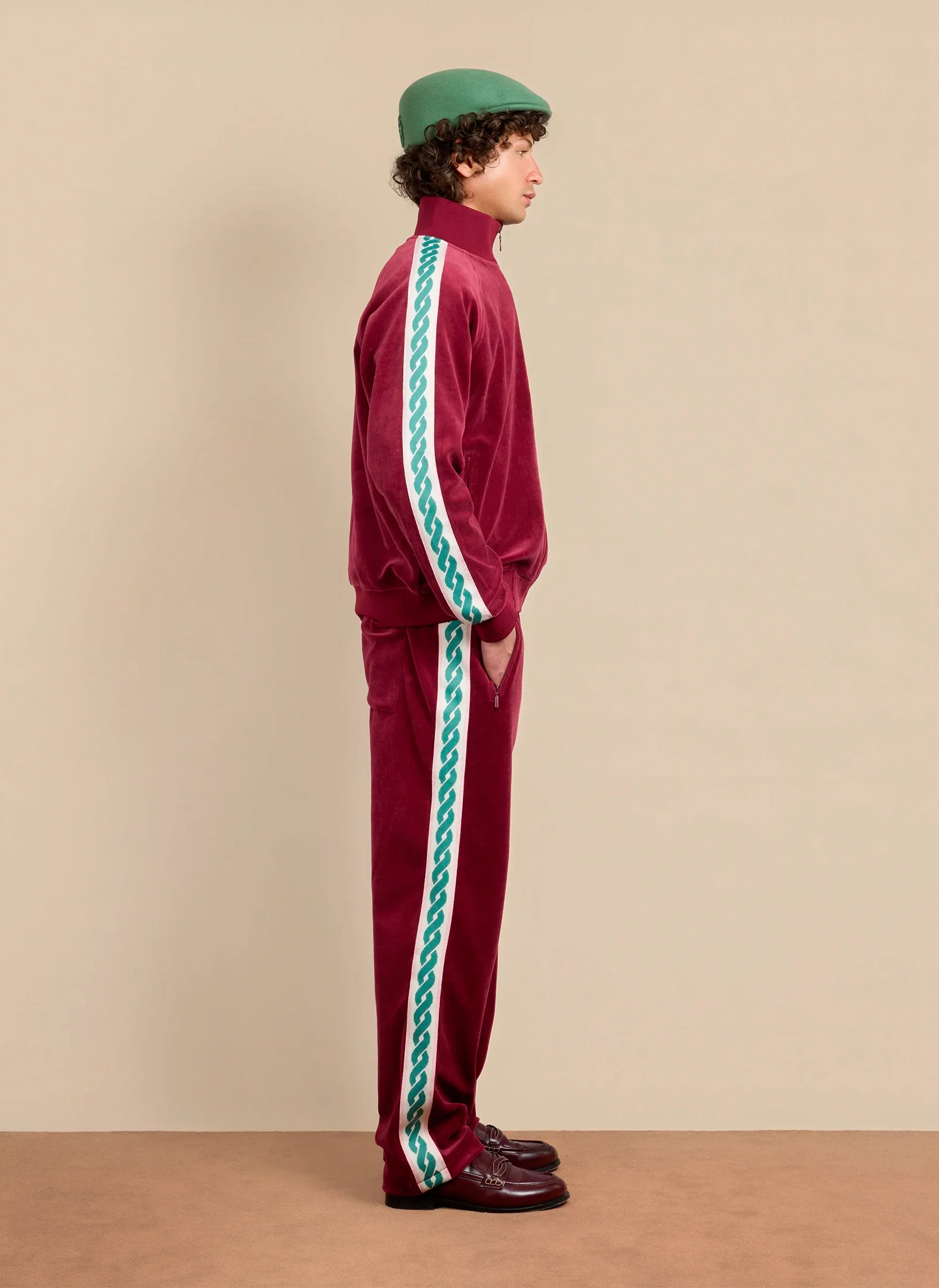 Олимпийка La Track Jacket Velours Wine