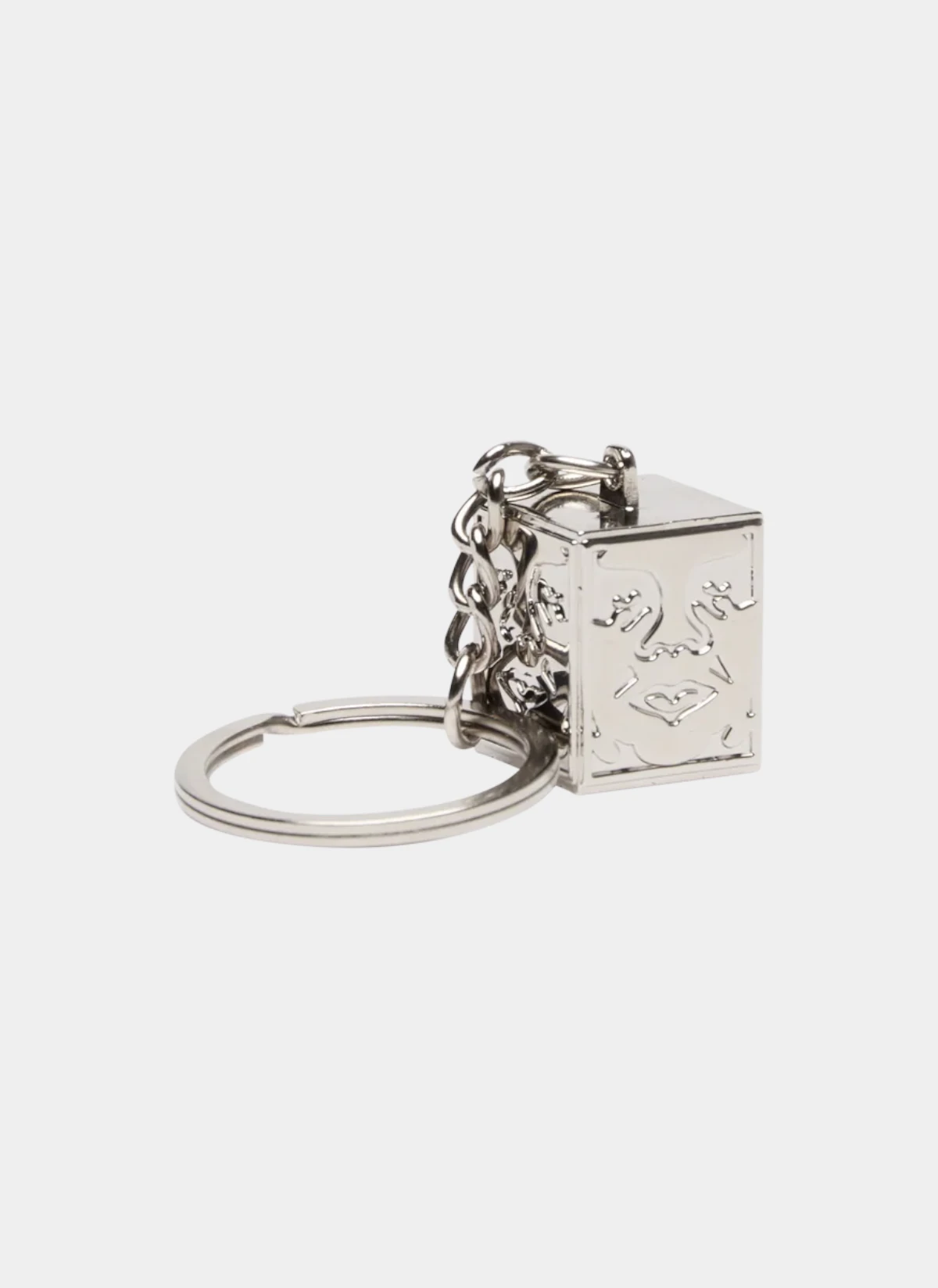 Брелок Icon Face Cube Key Chain Silver