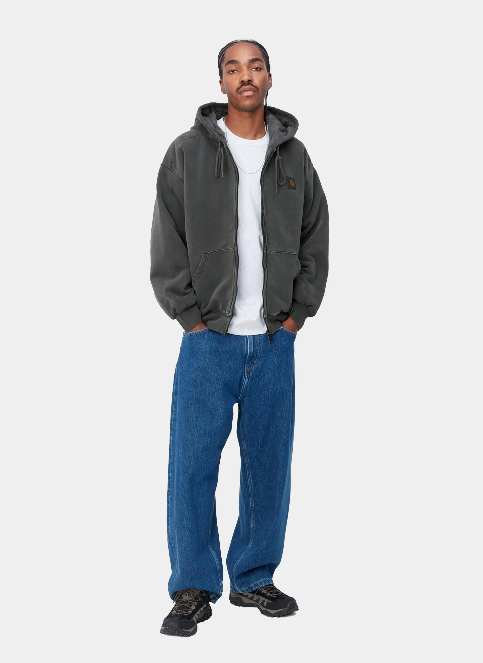 Худи на молнии Hooded Vista Jacket Black (Garment Dyed)