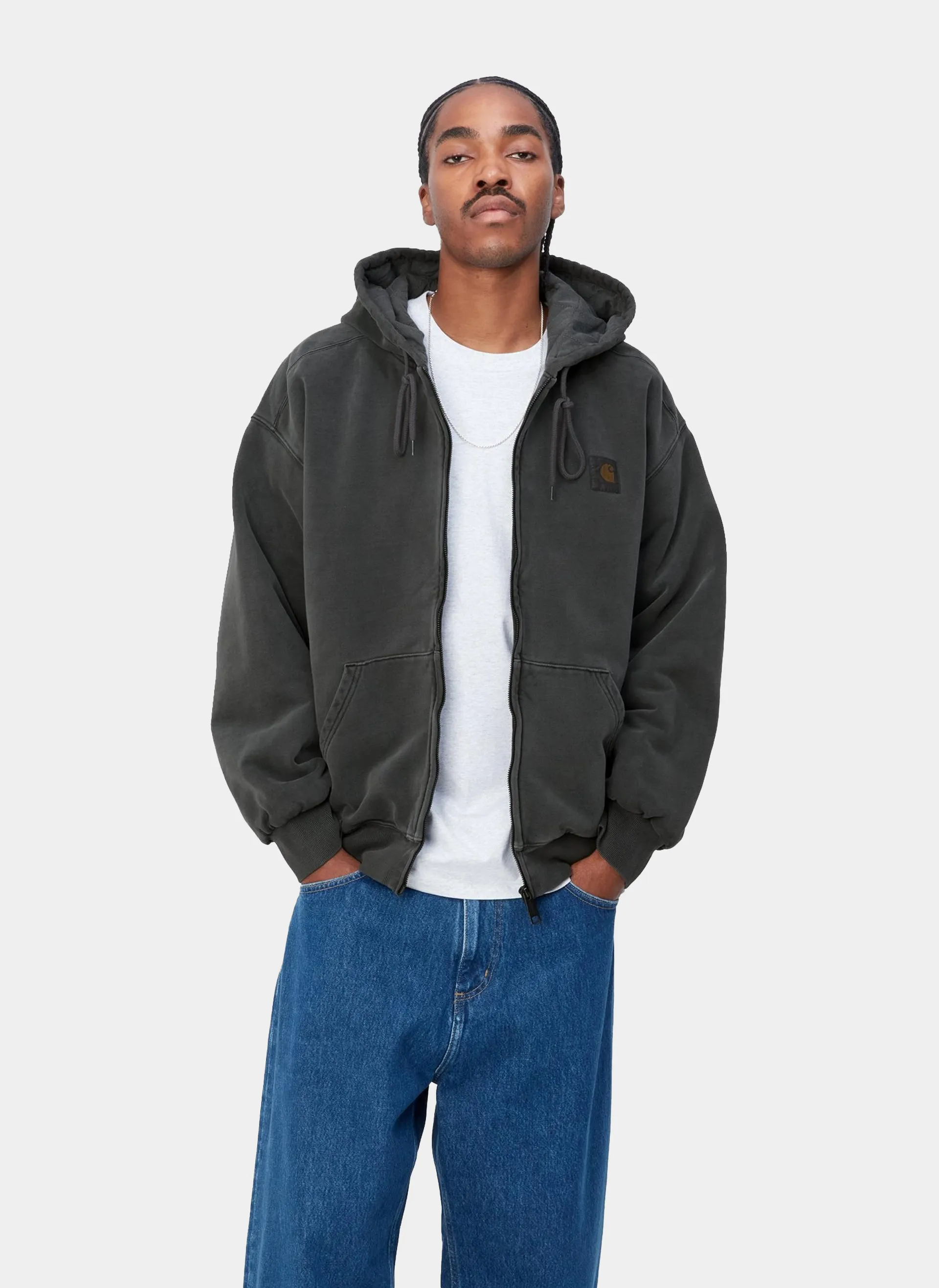 Худи на молнии Hooded Vista Jacket Black (Garment Dyed)