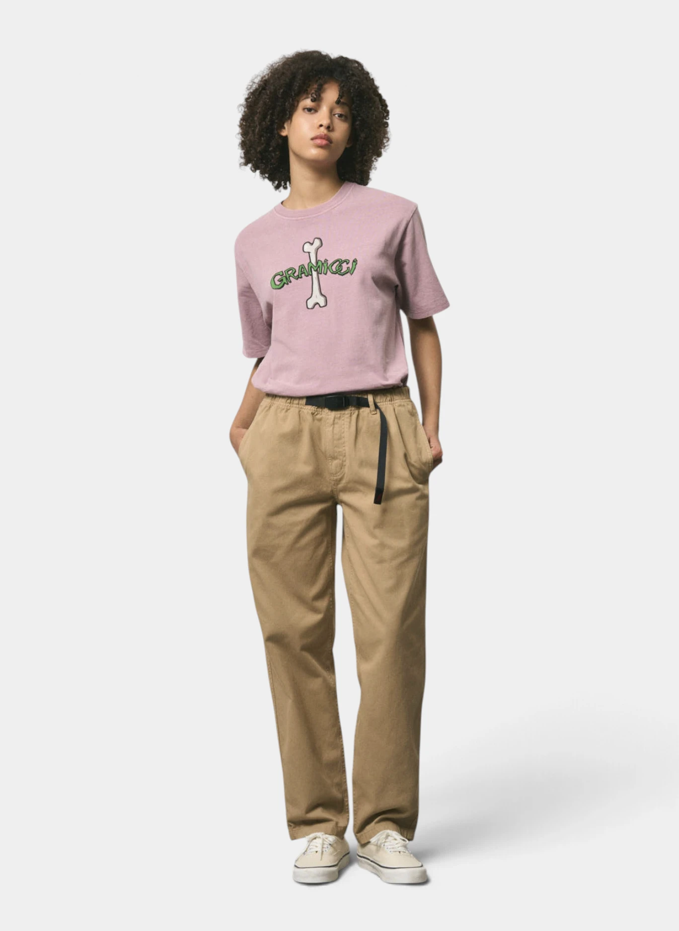 Футболка Bone Tee Pigment Dyed Pink