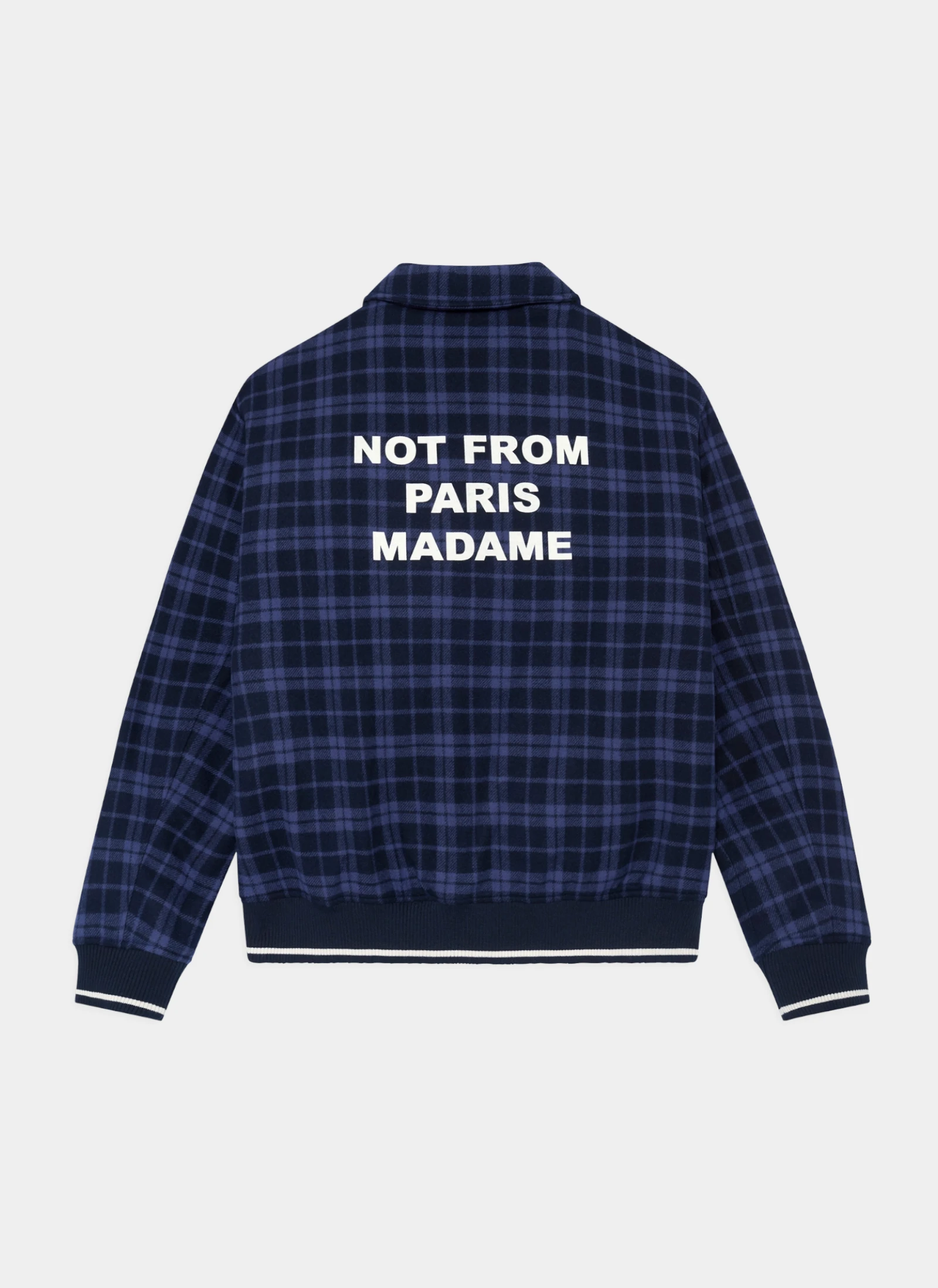 Куртка Check Flannel Jacket With Slogan Navy