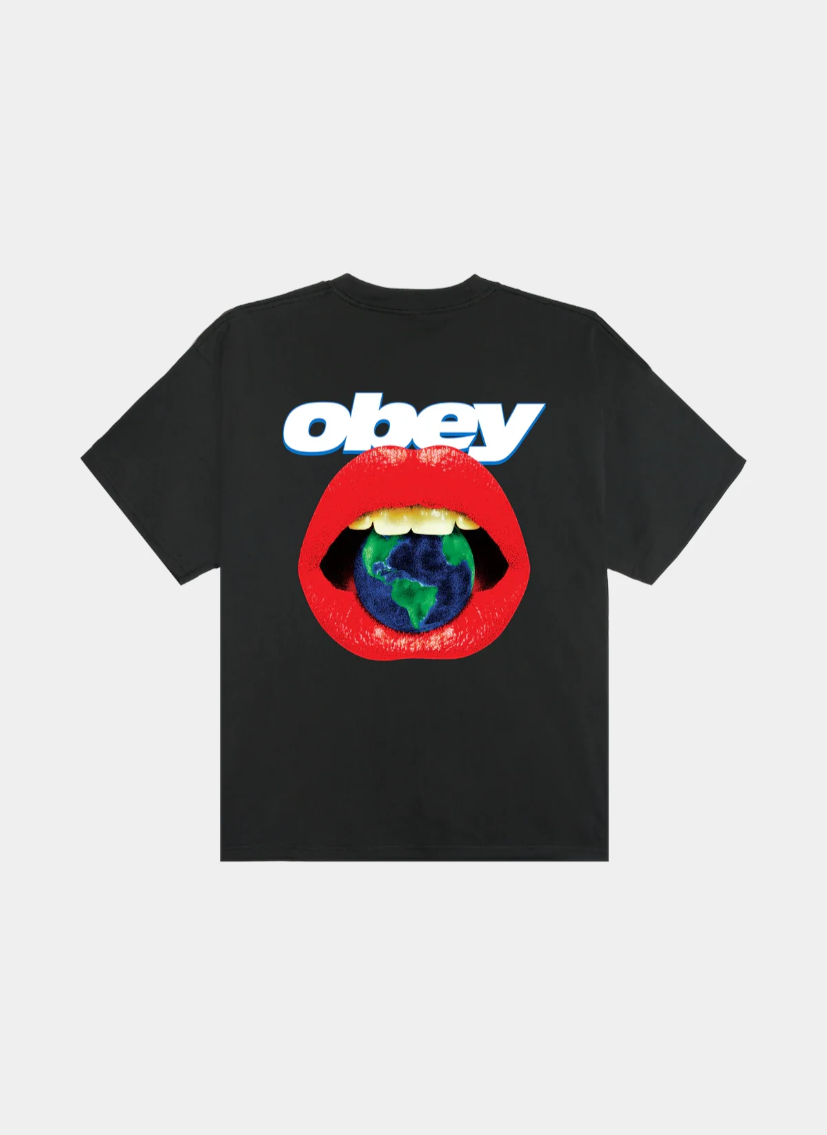 Футболка Obey Lips Vintage Black