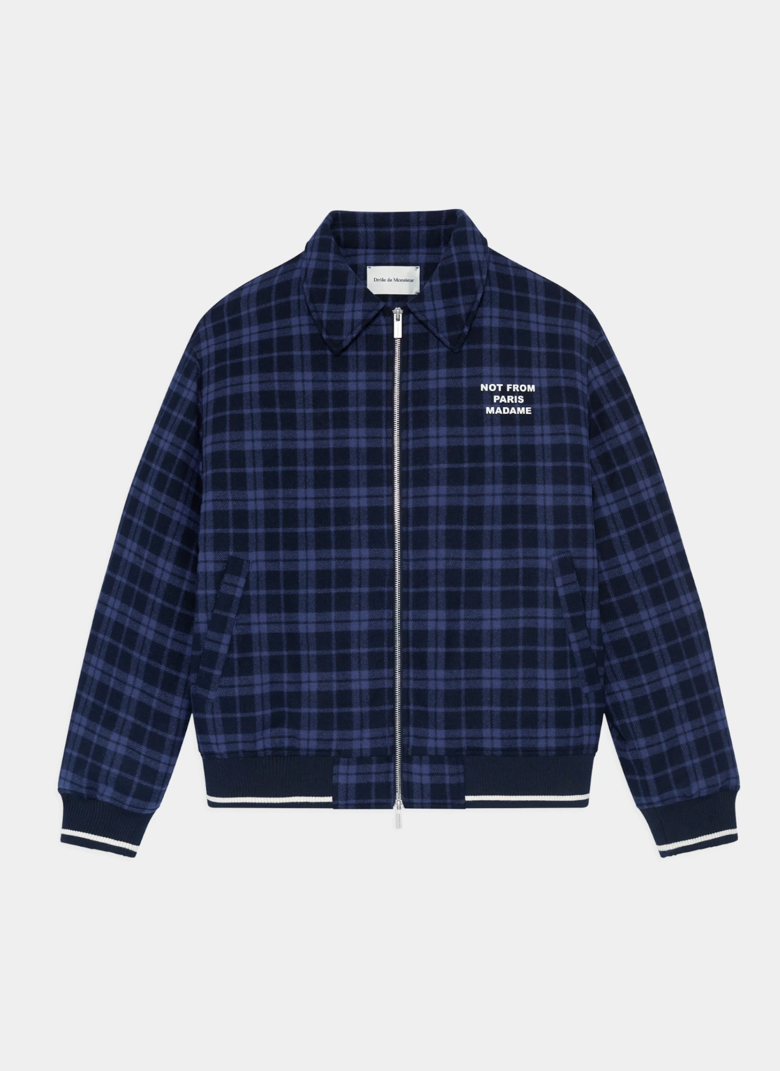 Куртка Check Flannel Jacket With Slogan Navy