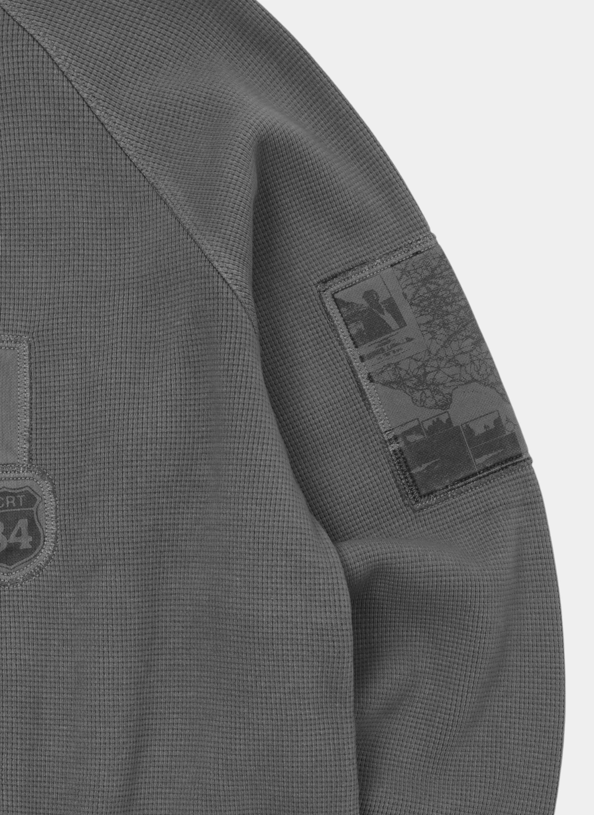 Свитшот Terlingua Waffle Sweatshirt Charcoal