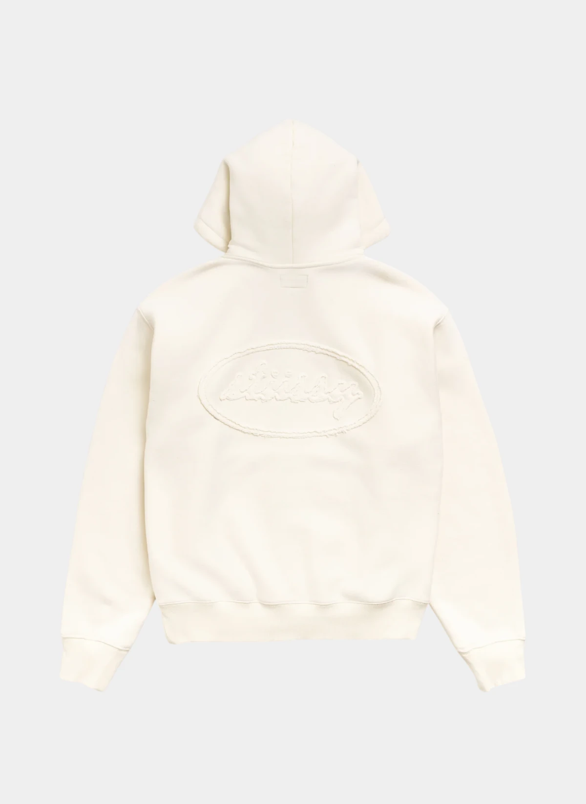 Худи на молнии Cursive Applique Zip Hood Natural