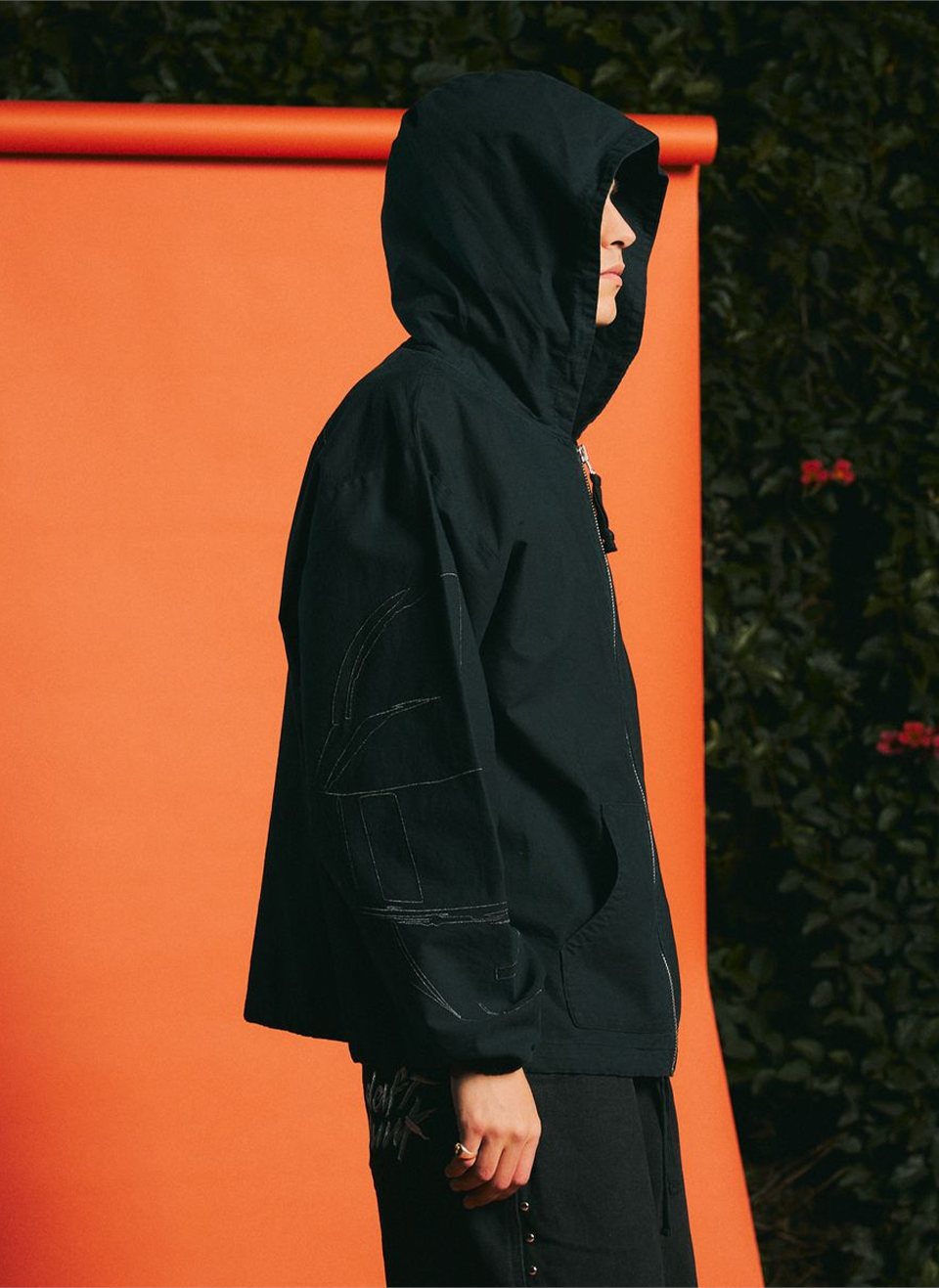 Худи на молнии Pleasures x Daft Punk Digital Zip Poncho Hoodie Black