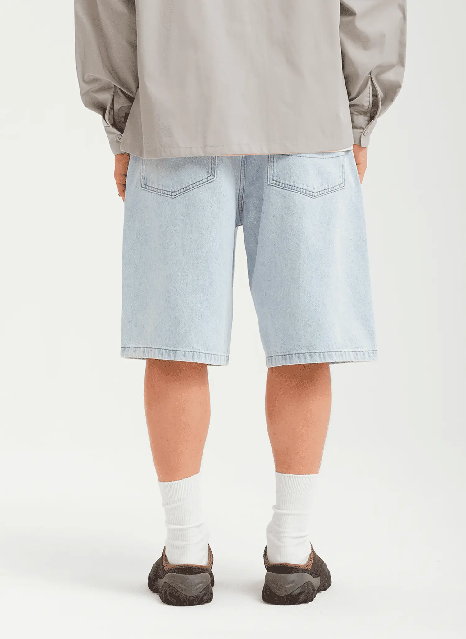 Шорты Og Logo Baggy Denim Shorts BLUE HEAVY STONE BLEACHED