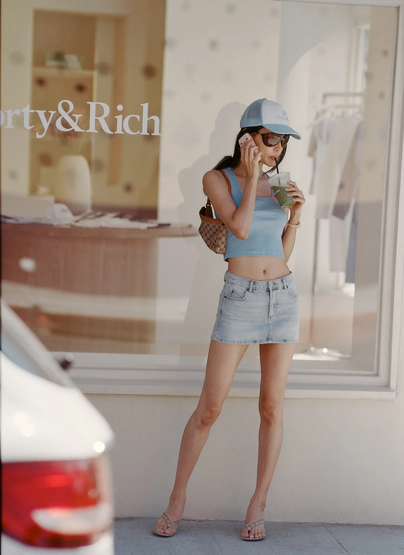 Майка Juicy Crown Ribbed Tank Sky Blue
