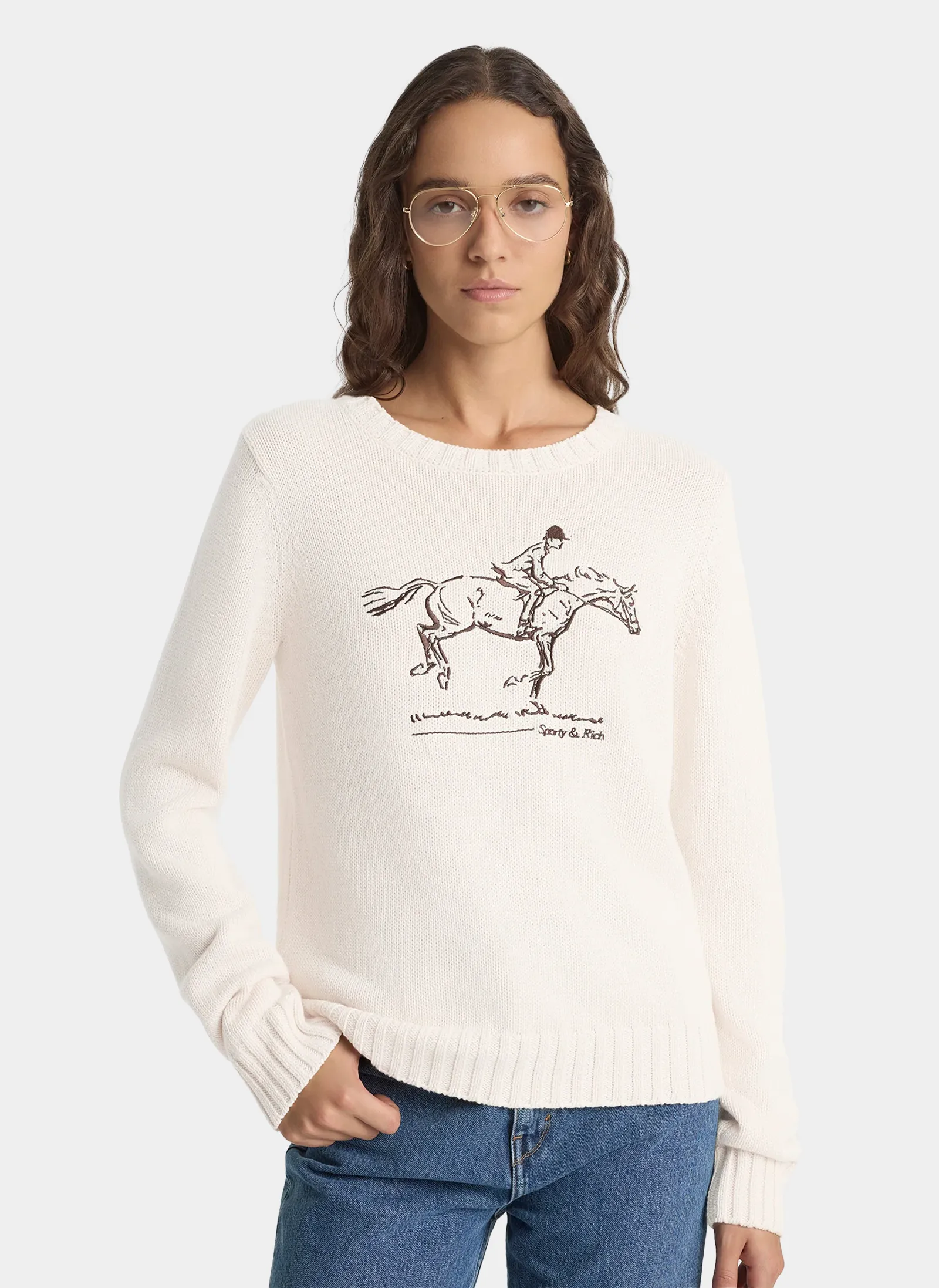 Свитер Horse Knitted Sweater Ecru