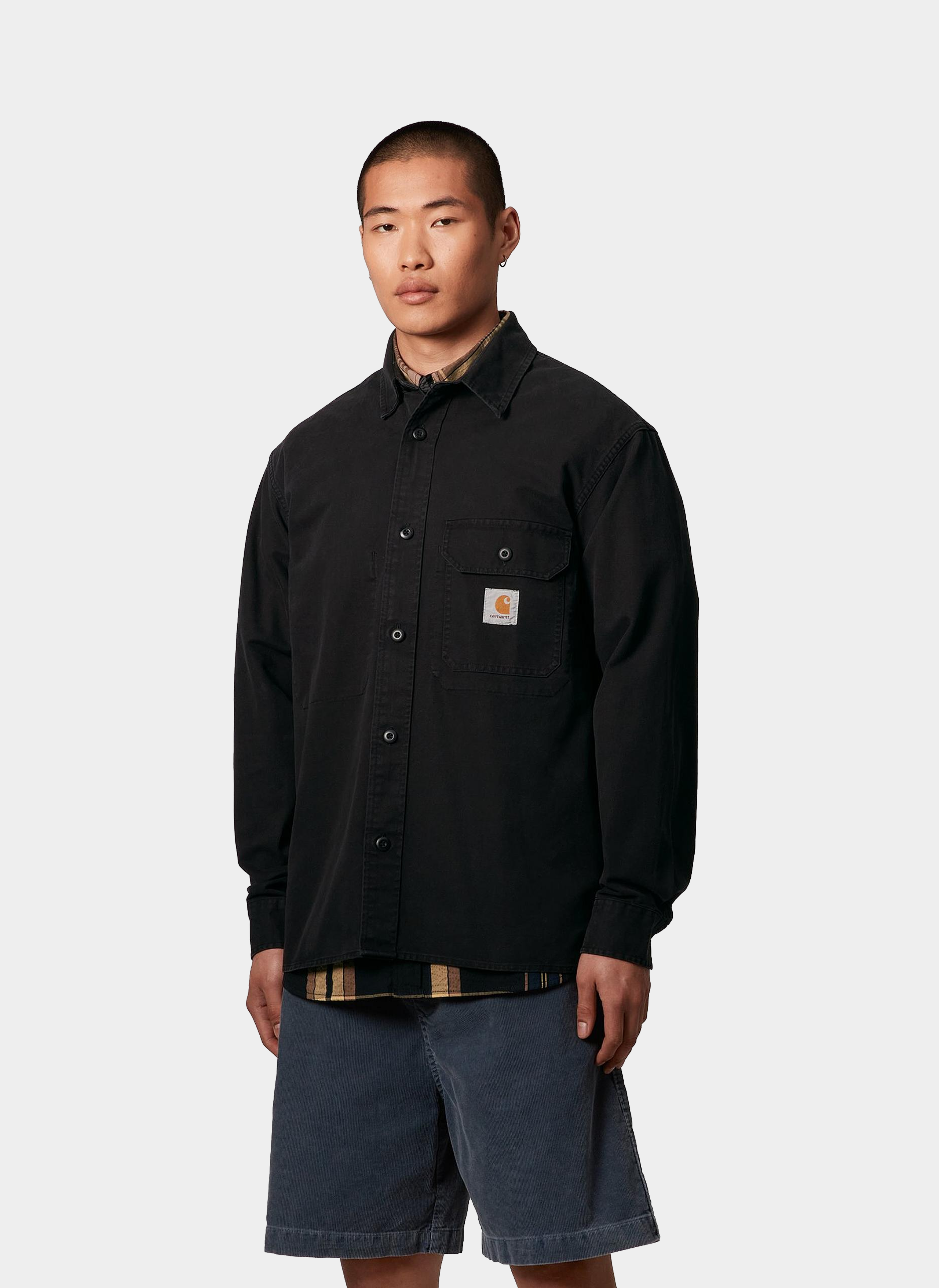 Рубашка Reno Shirt Jac Black (Garment Dyed)