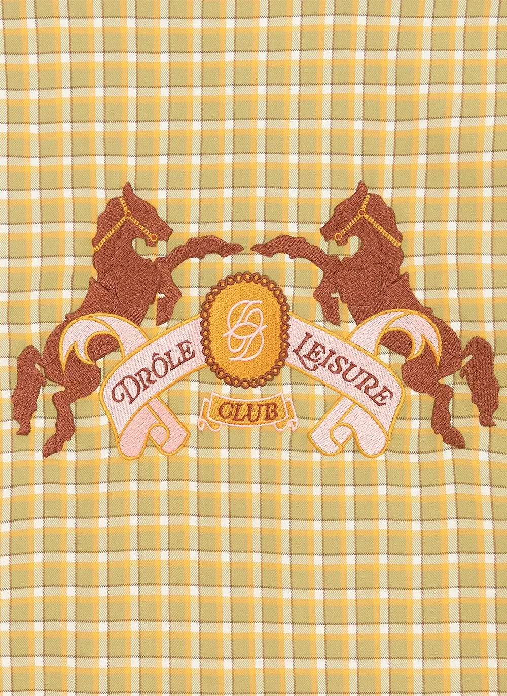 Рубашка La Chemise Emblème Cheval Kaki