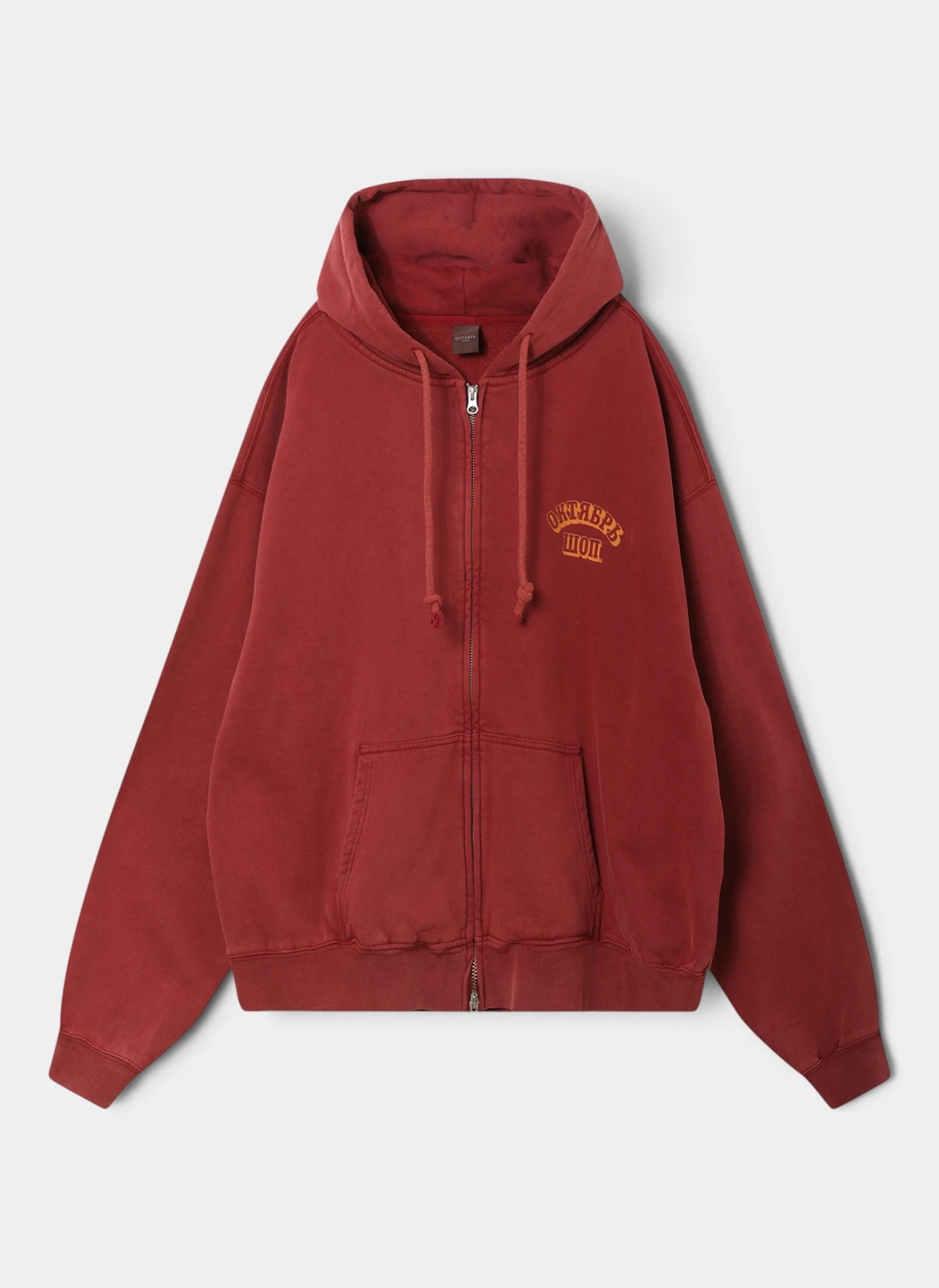 Худи на молнии Shop Zip Hoodie Burgundy