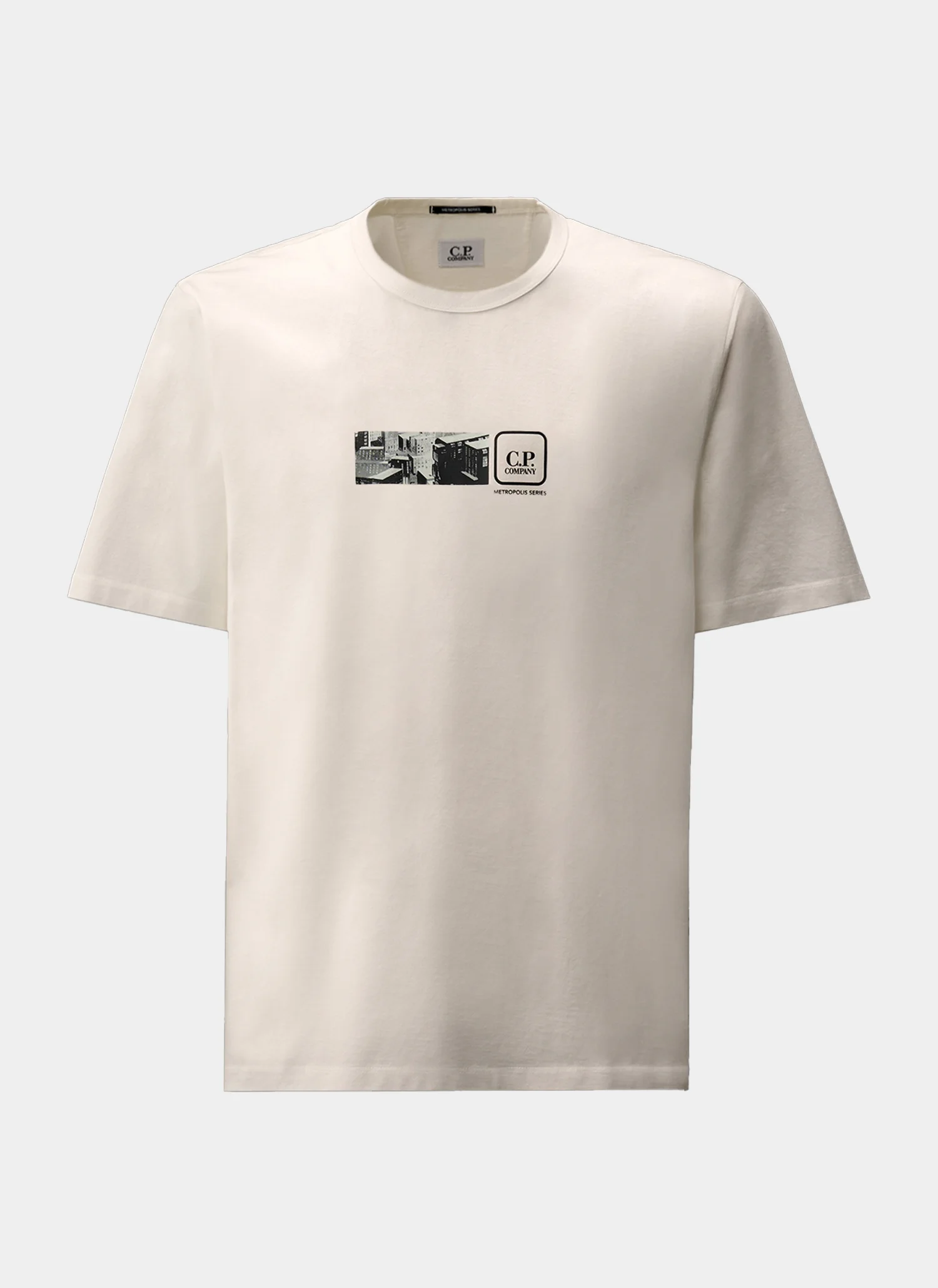 Футболка Metropolis Series Mercerized Jersey Short Sleeve Back Embroidery T-Shirt Gauze  White