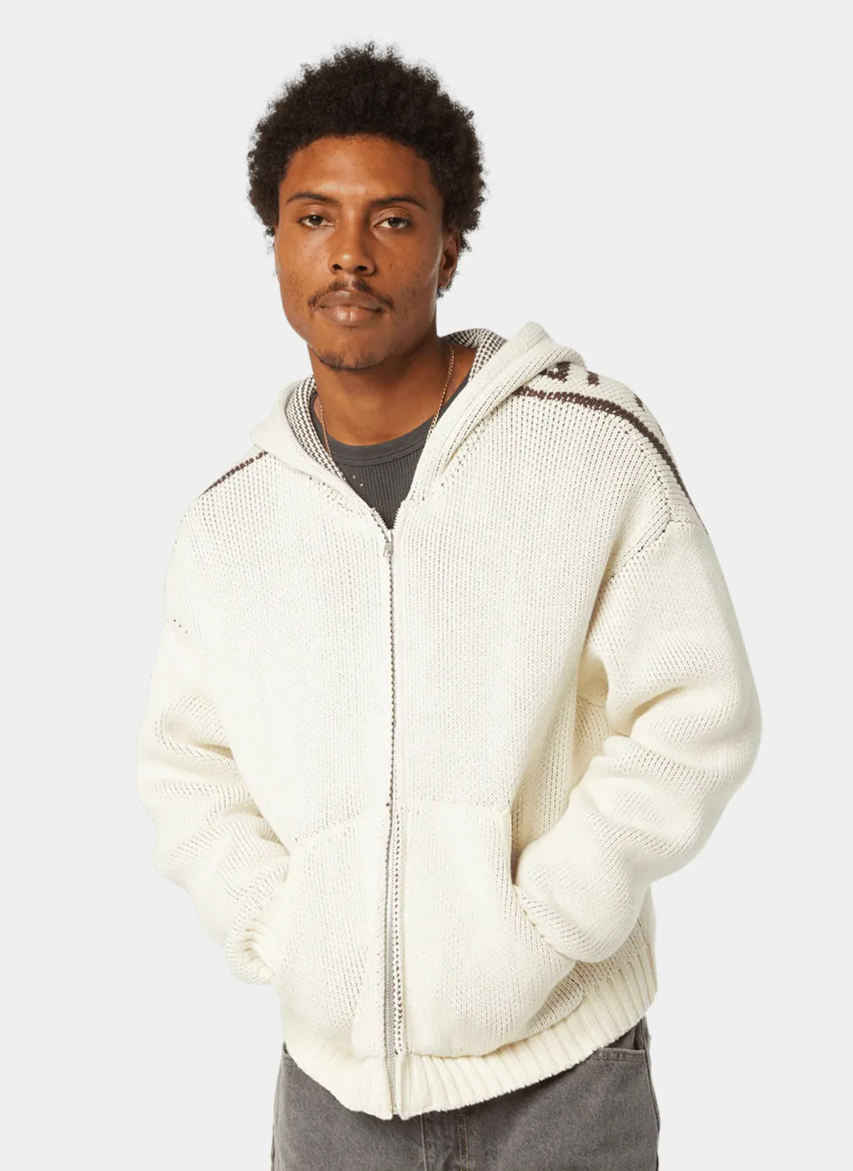 Худи На Молнии Token Zip Hooded Sweater Bleach