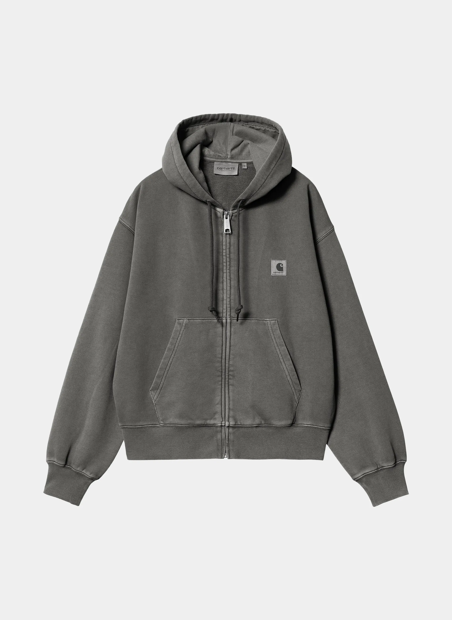 Худи на молнии женское W' Hooded Nelson Jacket Black (Garment Dyed)