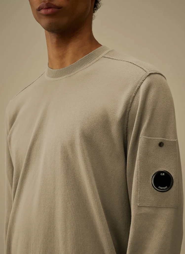 Свитшот Cotton Sea Island Crewneck Lens Sweater Dove Grey
