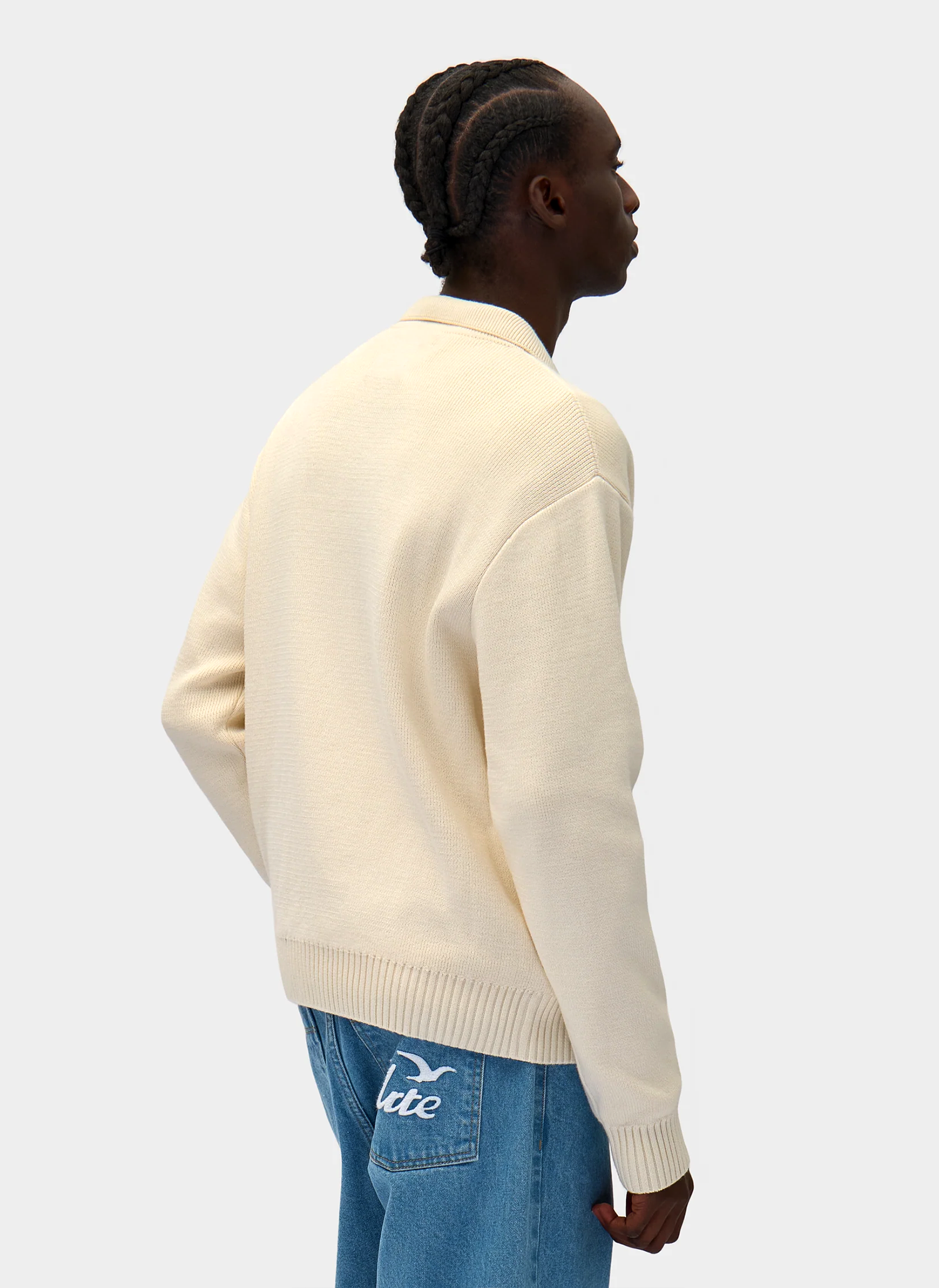 Куртка Bird Logo Knit Jacket Cream Куртка Bird Logo Knit Jacket Cream