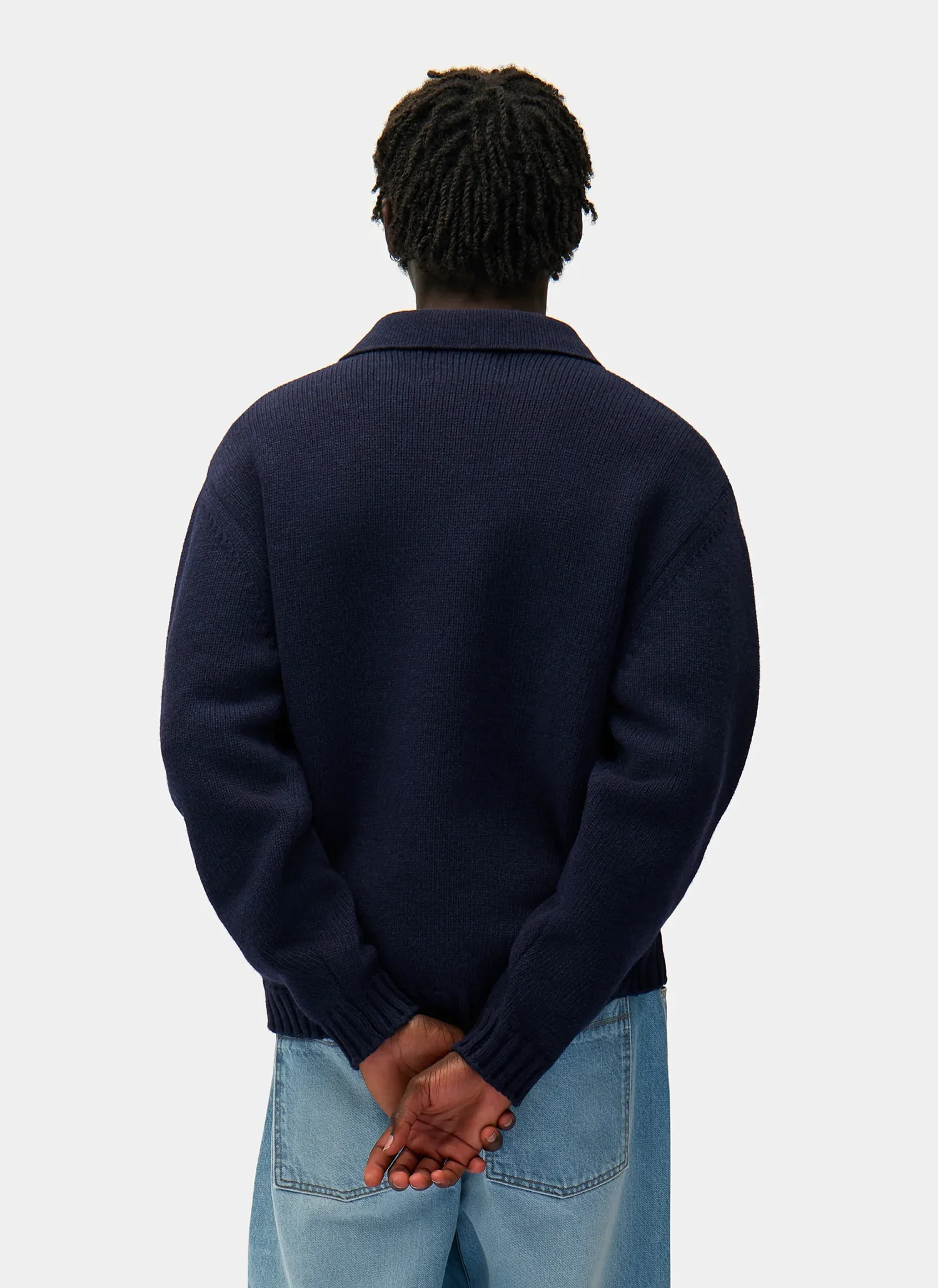 Джемпер Football Knit Polo Navy
