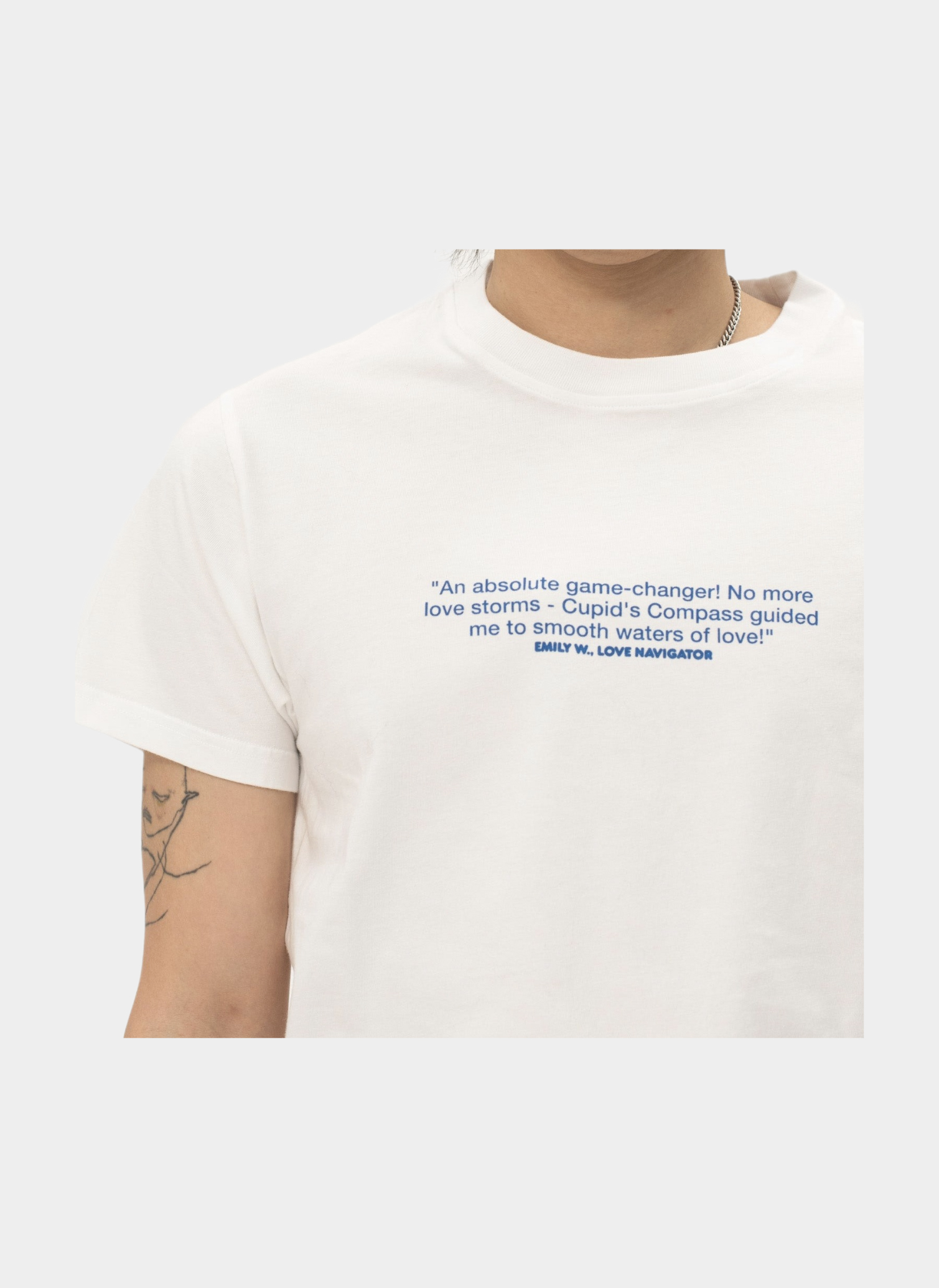 Футболка ‘Searching Romance?’ White