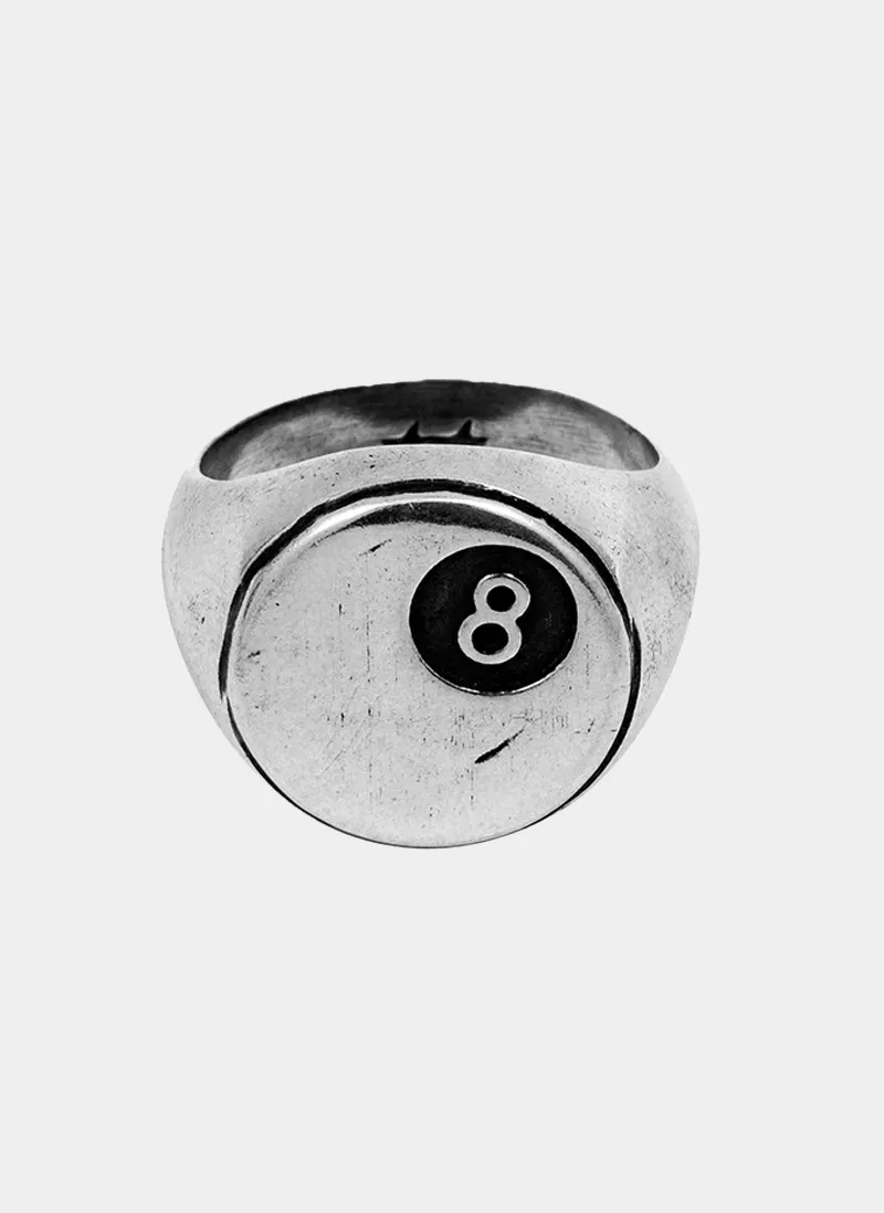 Кольцо 8 ball Ring Silver