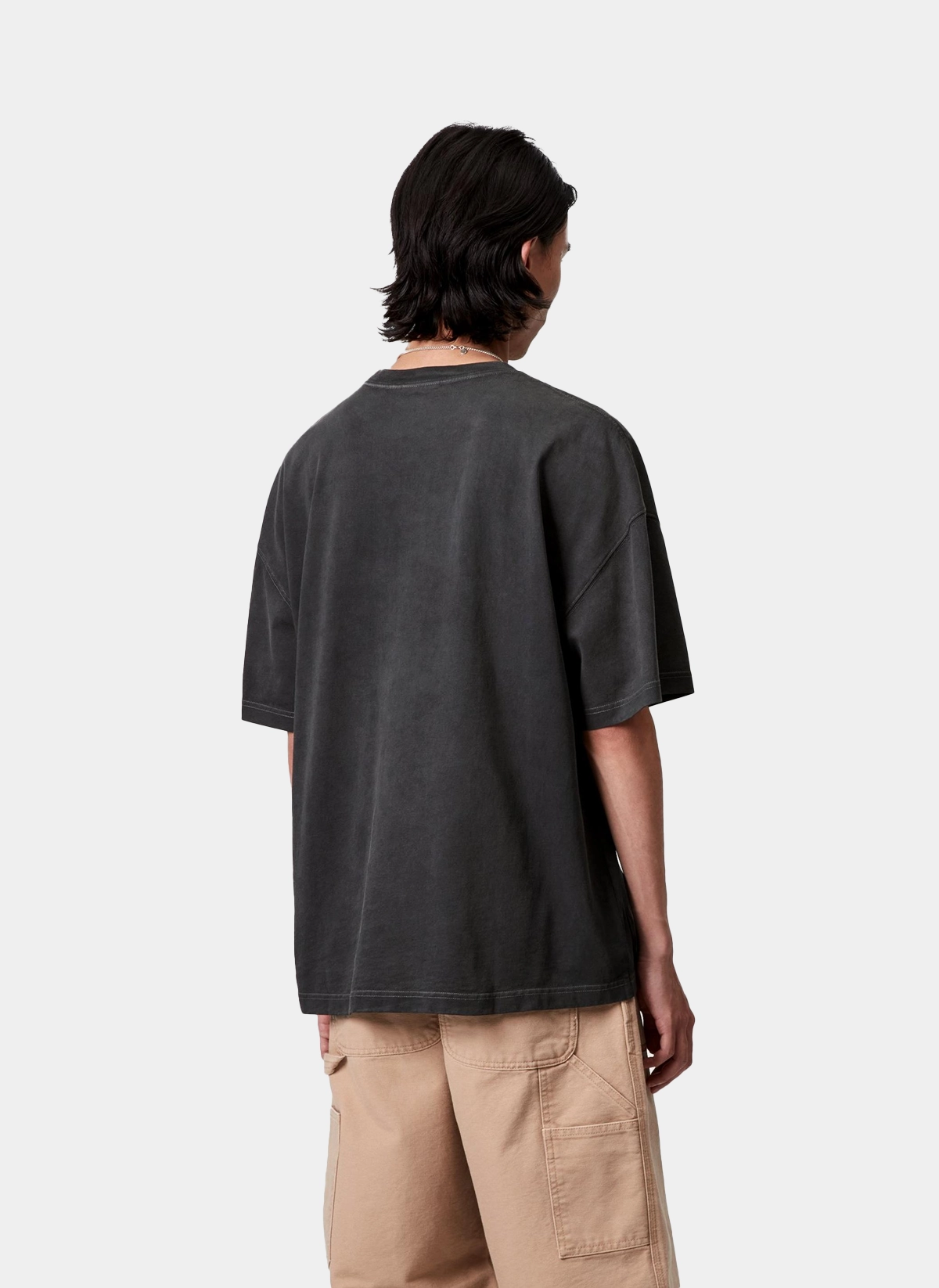 Футболка S/S Hudson Pocket T-Shirt BLACK (CHALK WASH)