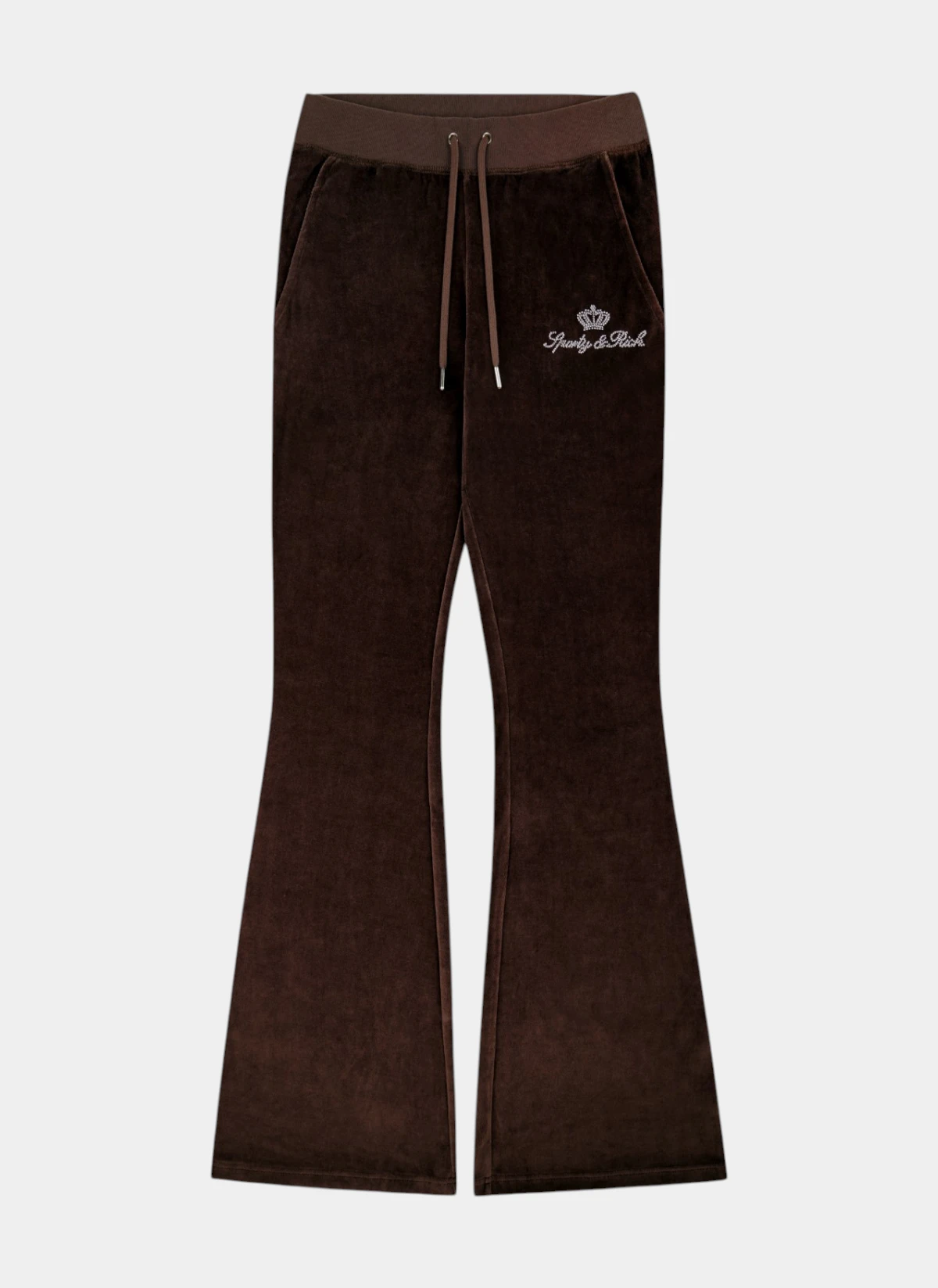 Брюки Juicy Script Velour Sweatpant Chocolate