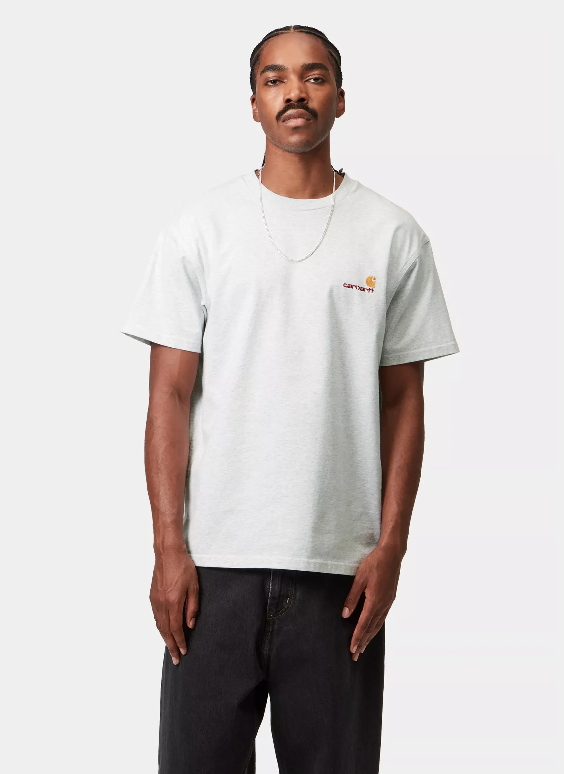 Футболка S/S American Script T-Shirt Ash Heather