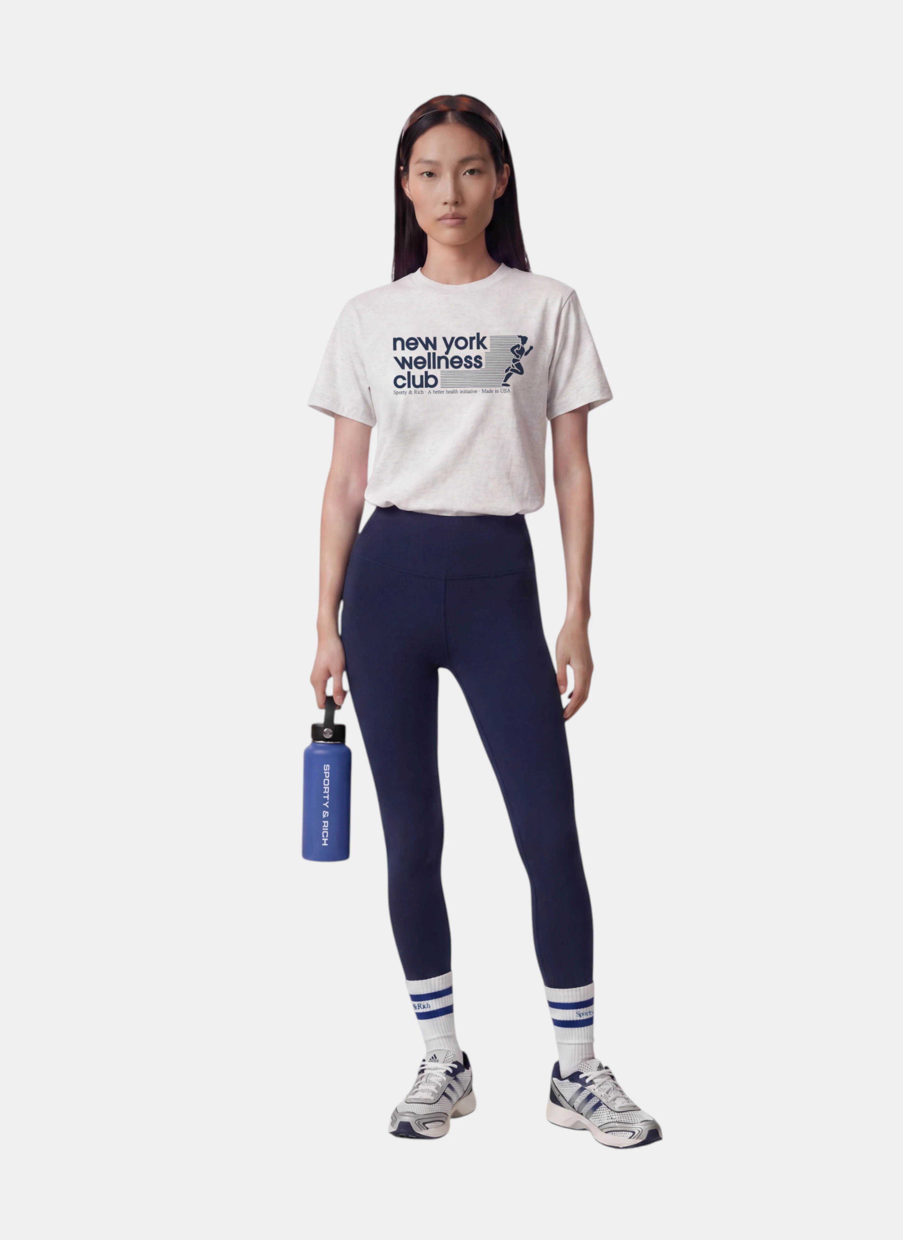 Леггинсы Bold Logo Legging Dark Navy/White