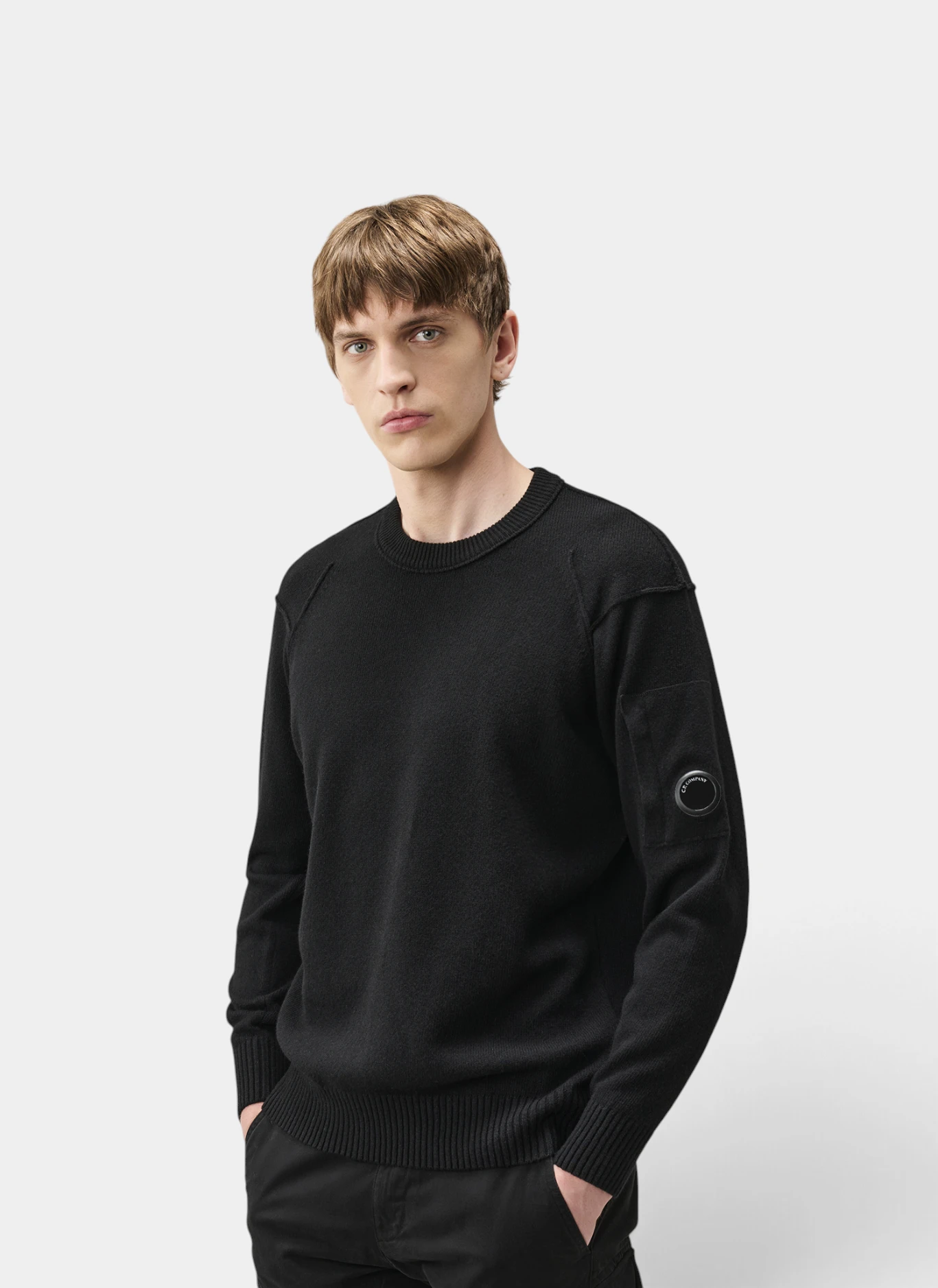 Свитер Lambswool Grs Crewneck Lens Sweater Black