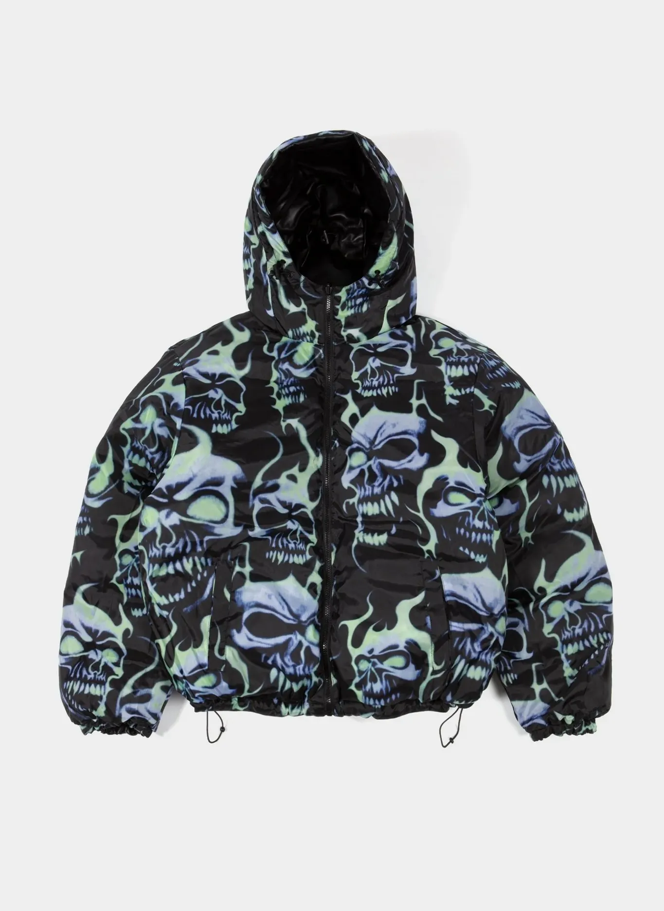 Пуховик Skull Puffer Jacket Black