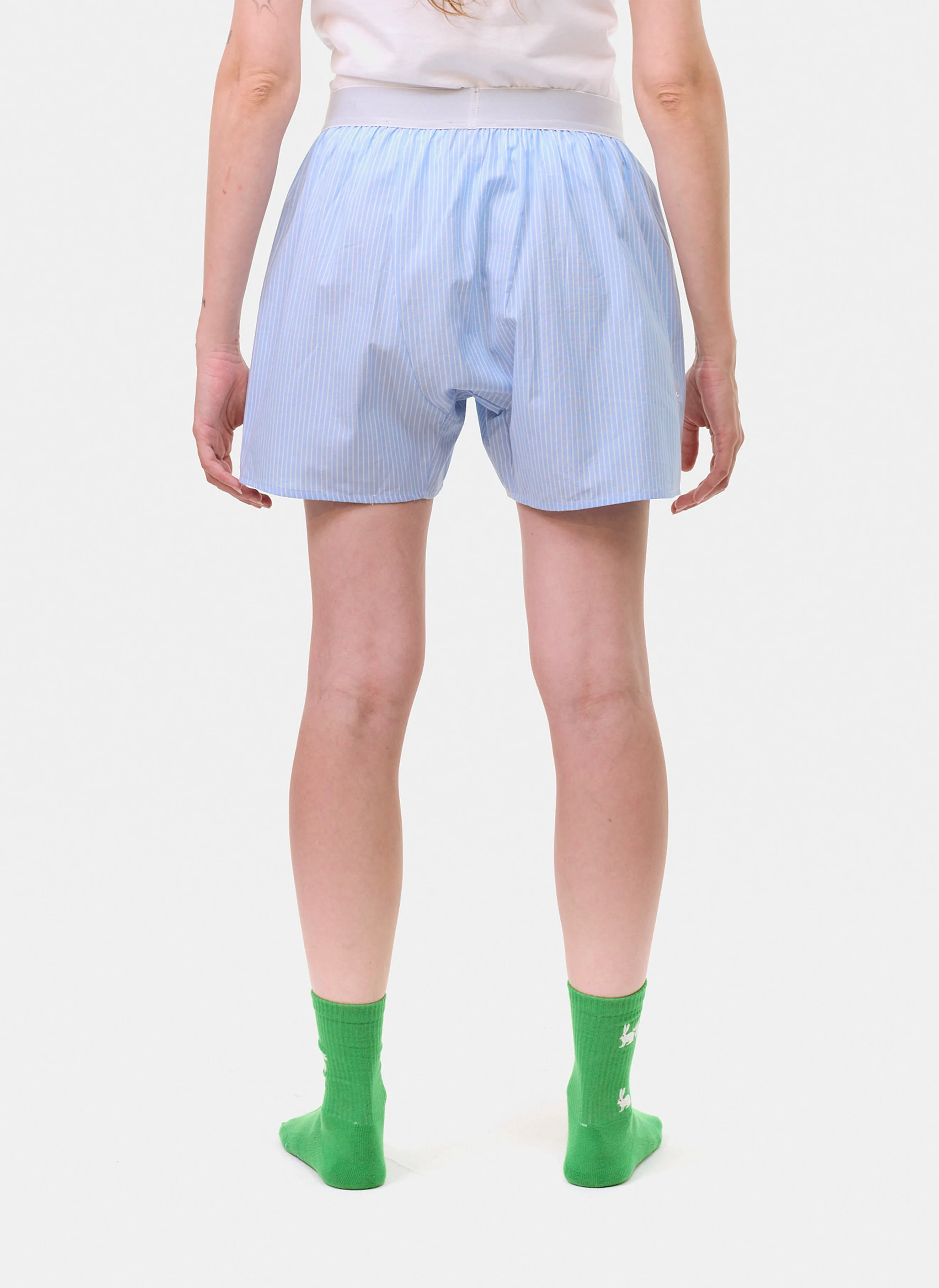 Шорты-боксеры Follow the Rabbit Underwear Blue Stripe